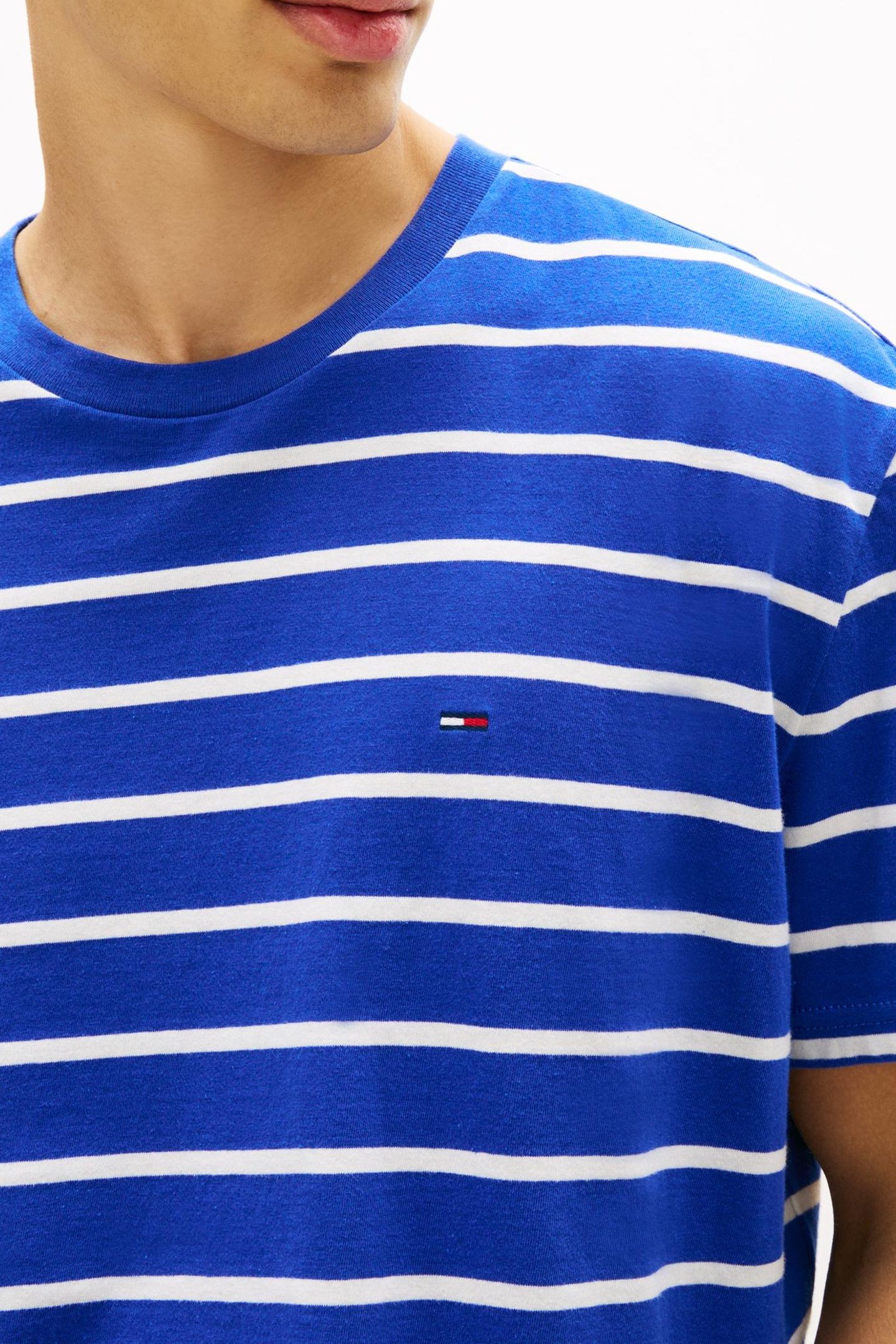 REGULAR STRIPE SS TEE FIZZY BLUE STRIPE 5