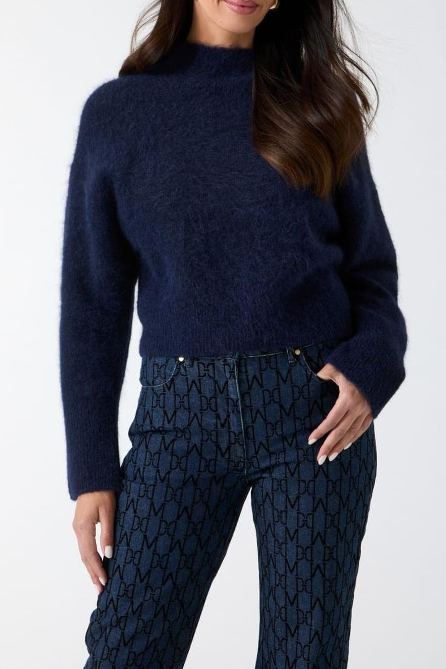DENISE CROP SWEATER DARING OCEAN MULTI 2