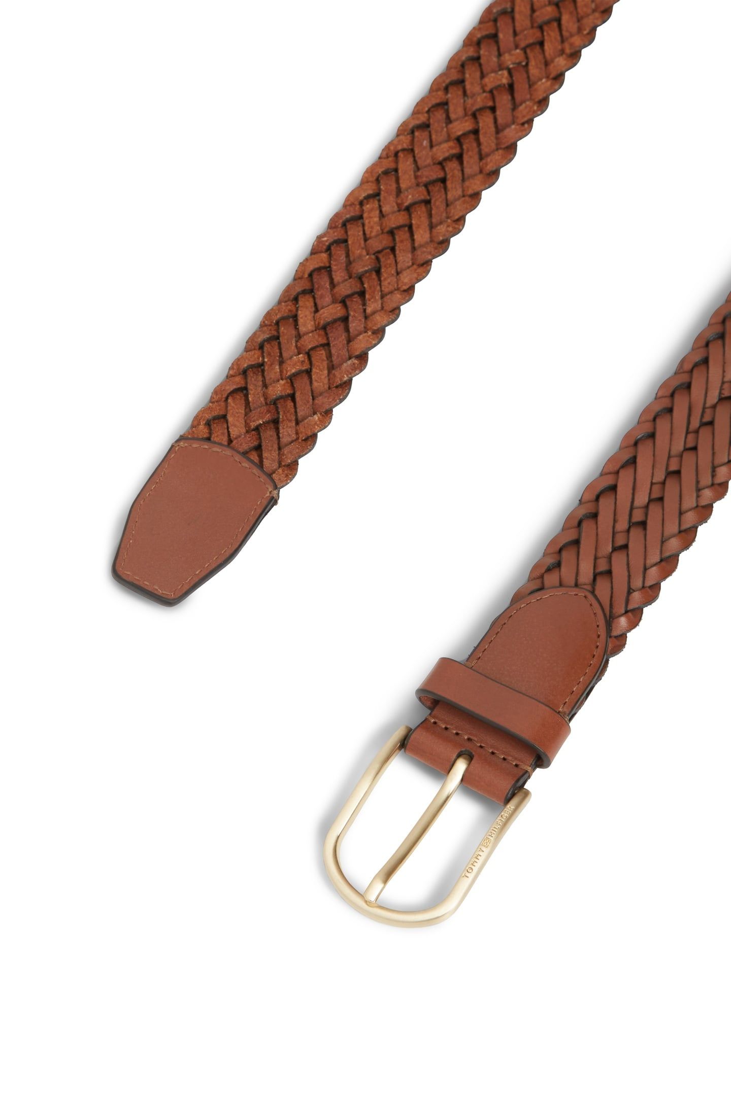 ARCHIVE WOVEN LEATHER BELT WINTER COGNAC 3