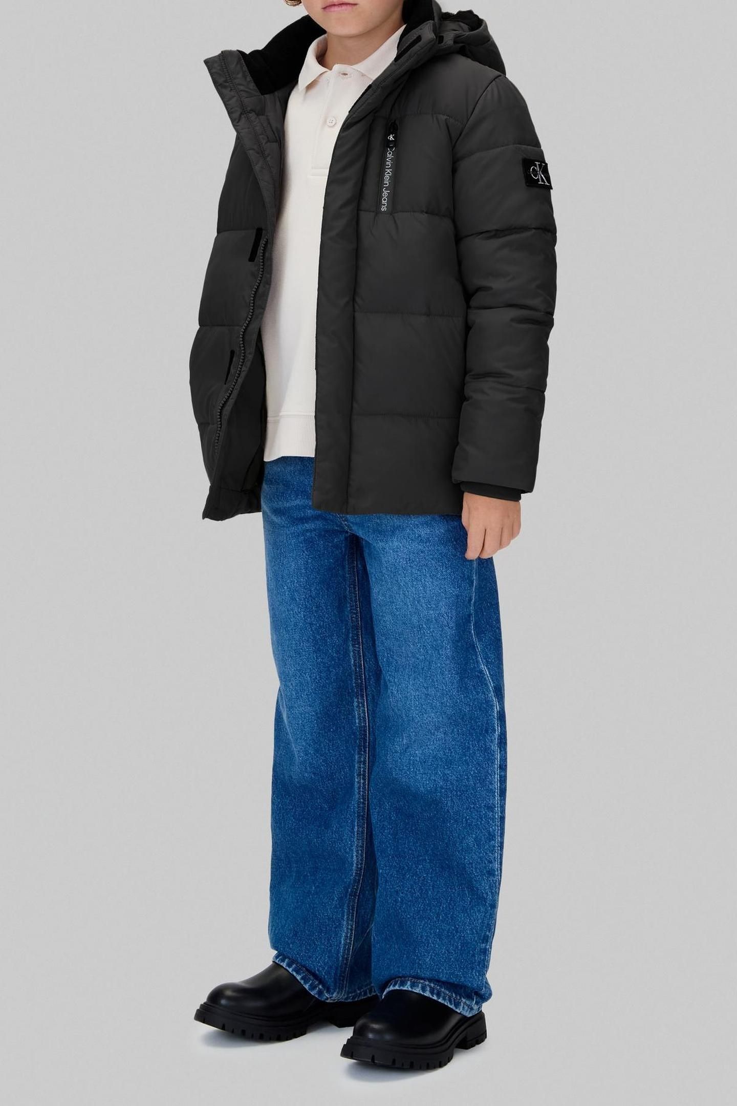BOYS ESSENTIAL PUFFER JACKET BLACK 2