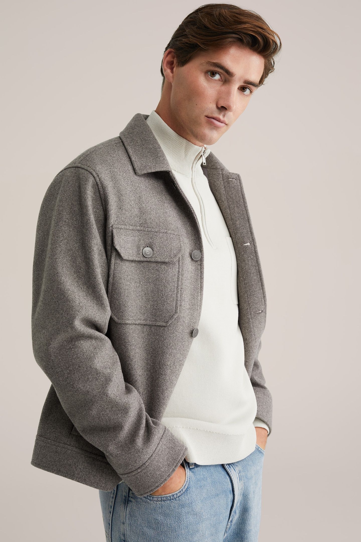 JACKET NORMAL LENGTH GREY 3