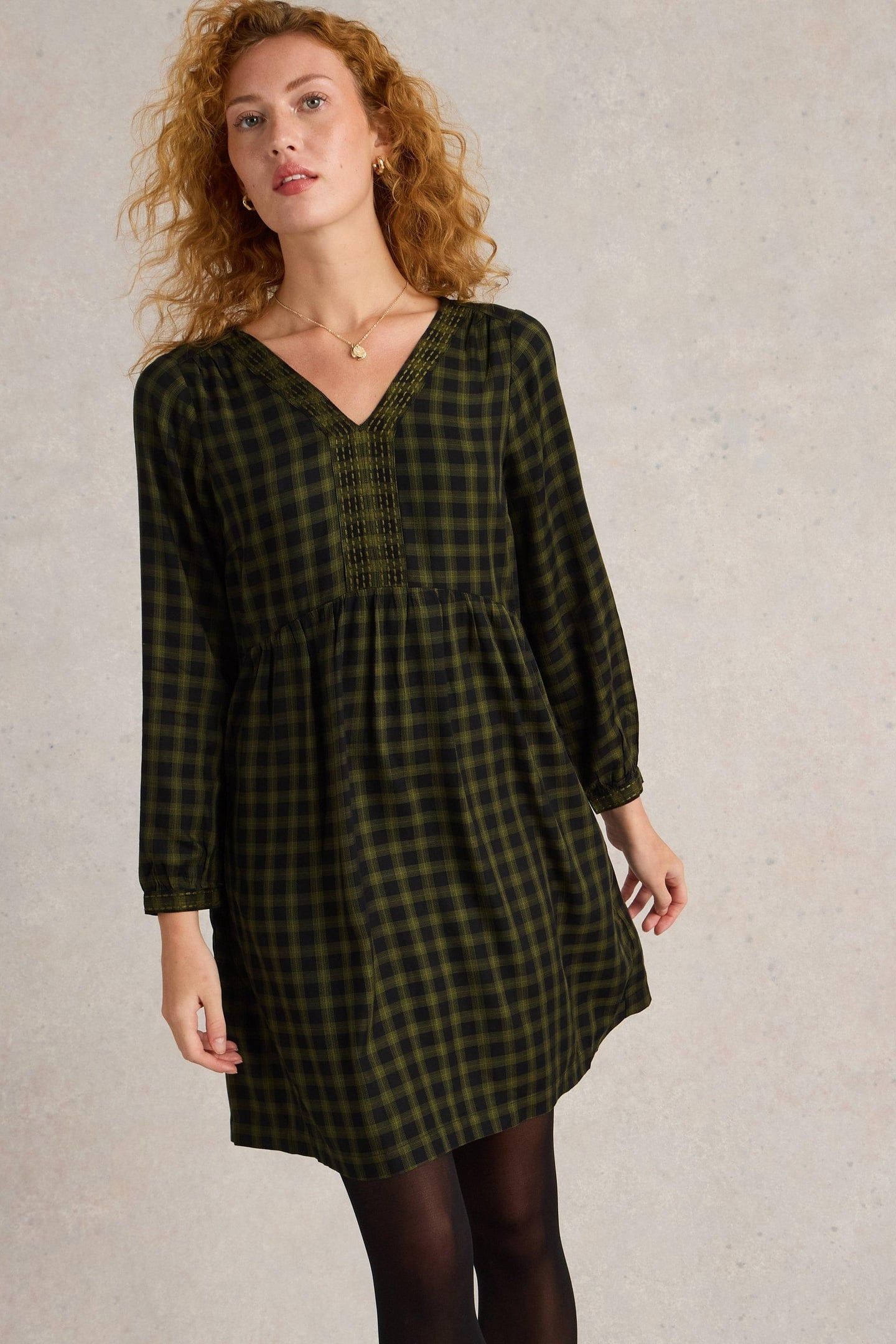 PENELOPE DRESS GREEN MULTI 1
