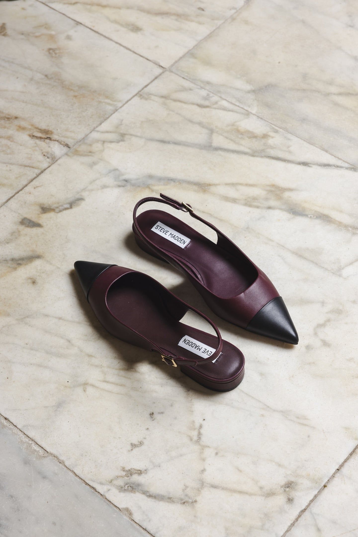 ROWYN FLAT SHOES BLACK/BURG 2