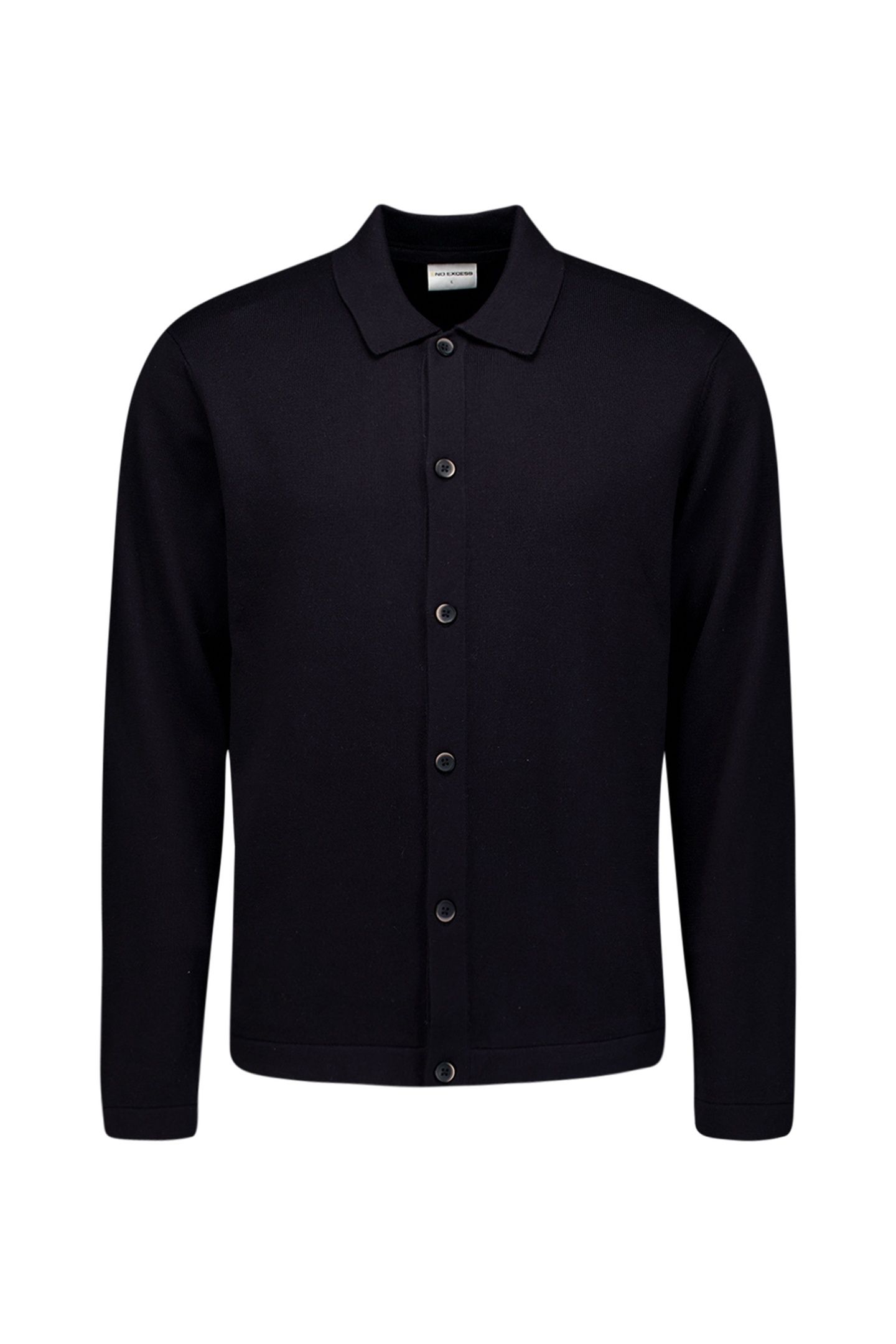 PULLOVER FULL BUTTON POLO BLACK 4
