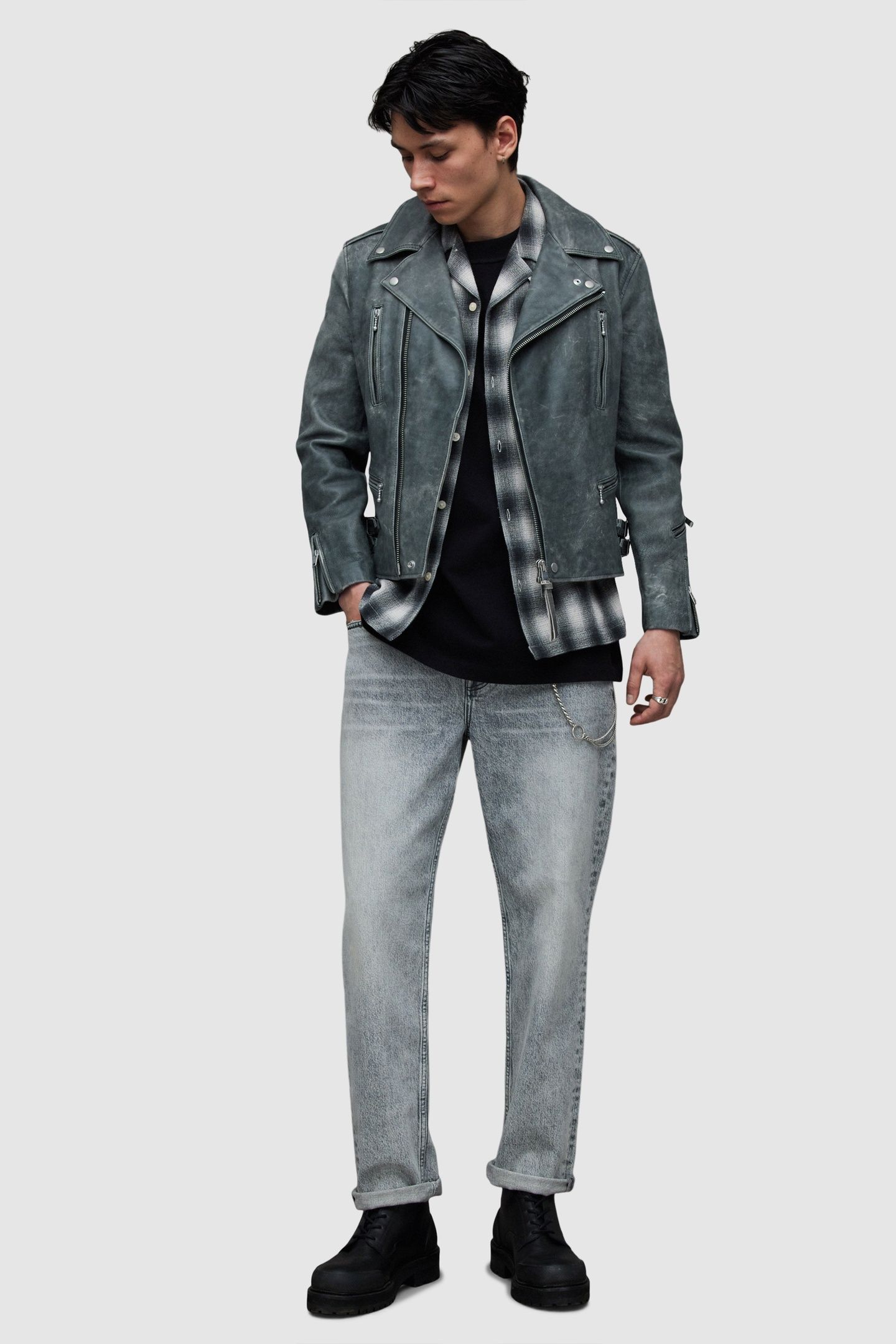 ARK BIKER WASHED BLACK 3