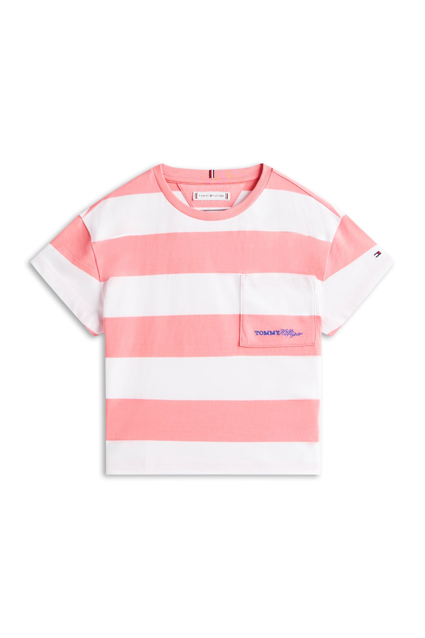 GIRLS STRIPE TEE SS TROPICAL BLUSH STRIPES 5