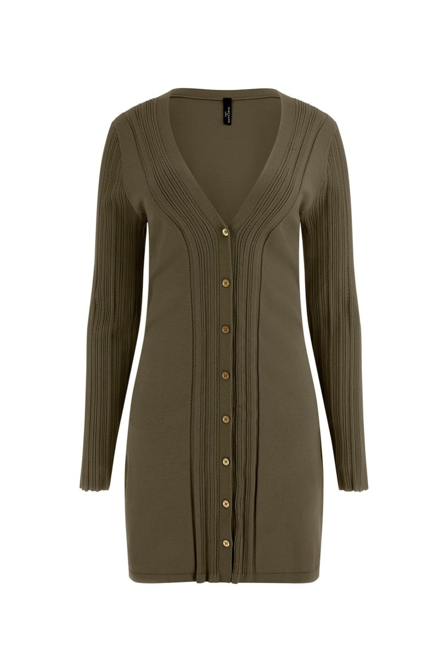 GIADA LONG CARDIGAN ARMY OLIVE 4
