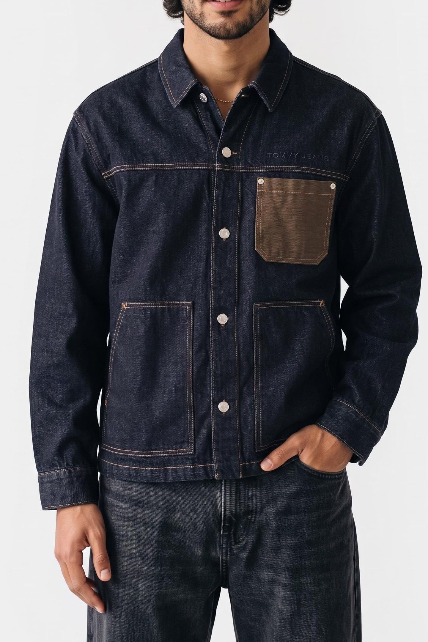 CHORE JACKET DENIM DARK 1