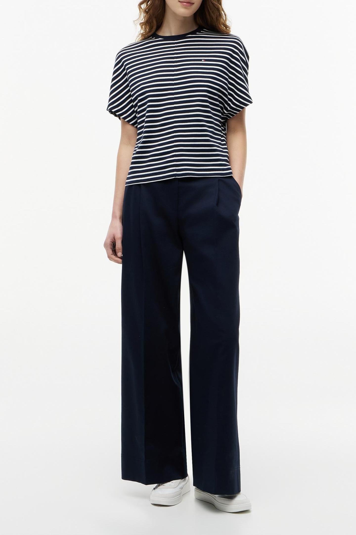 CODY REGULAR BATWING C-NECK BRETON STRIPE DARK NIGHT/ECRU 1