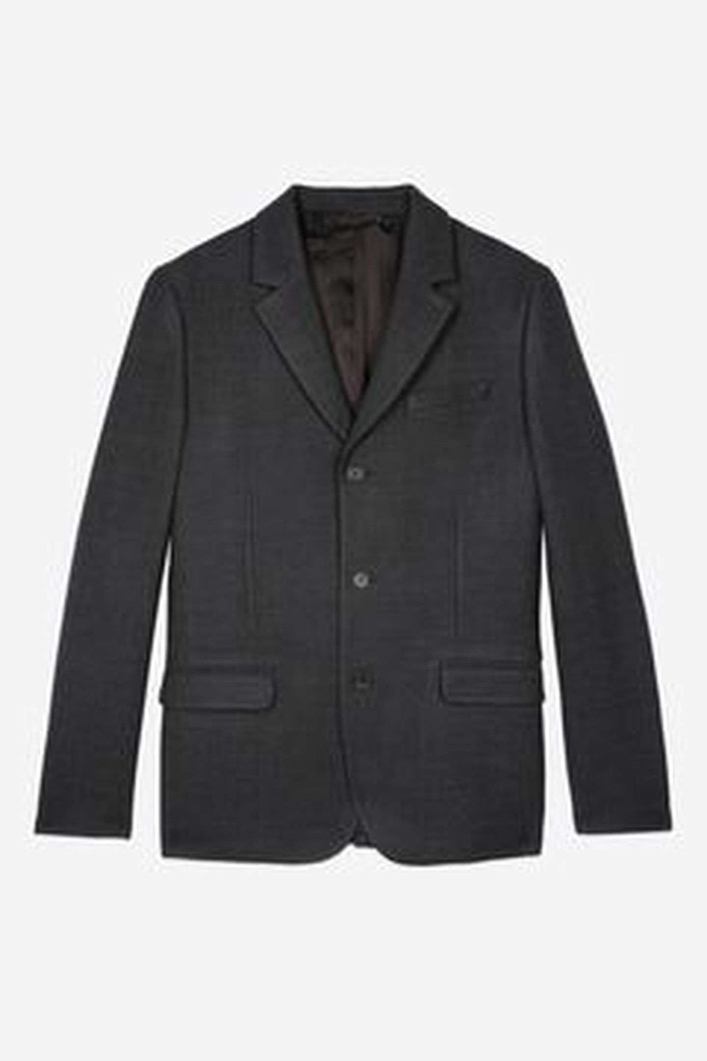 3-BUTTON SUIT JACKET BLACK GREY 8