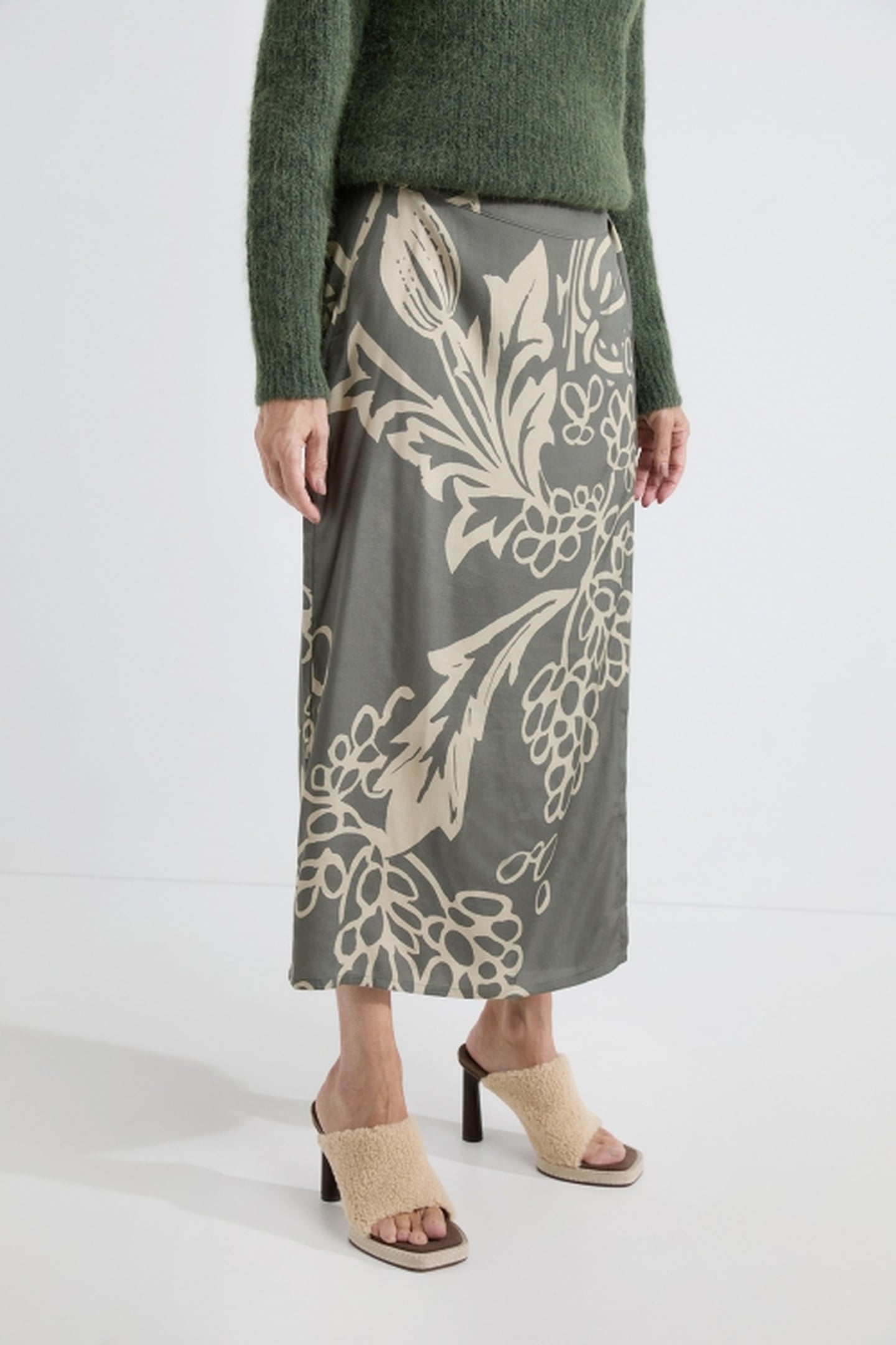 ADELINE SKIRT PESTO PRINT 1