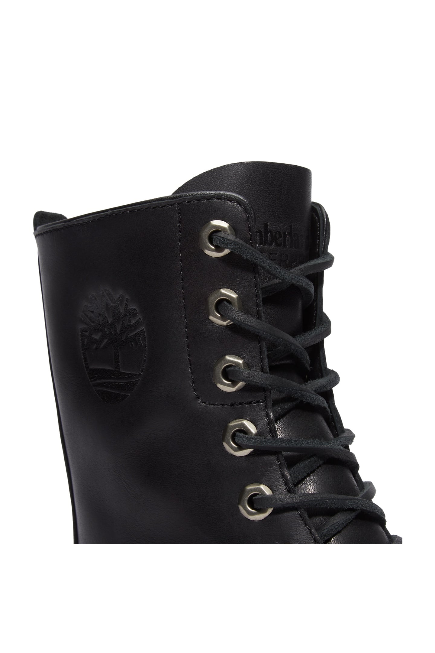 PREMIUM 8 INCH LACE UP WATERPROOF BOOT BLACK FULL GRAIN 8