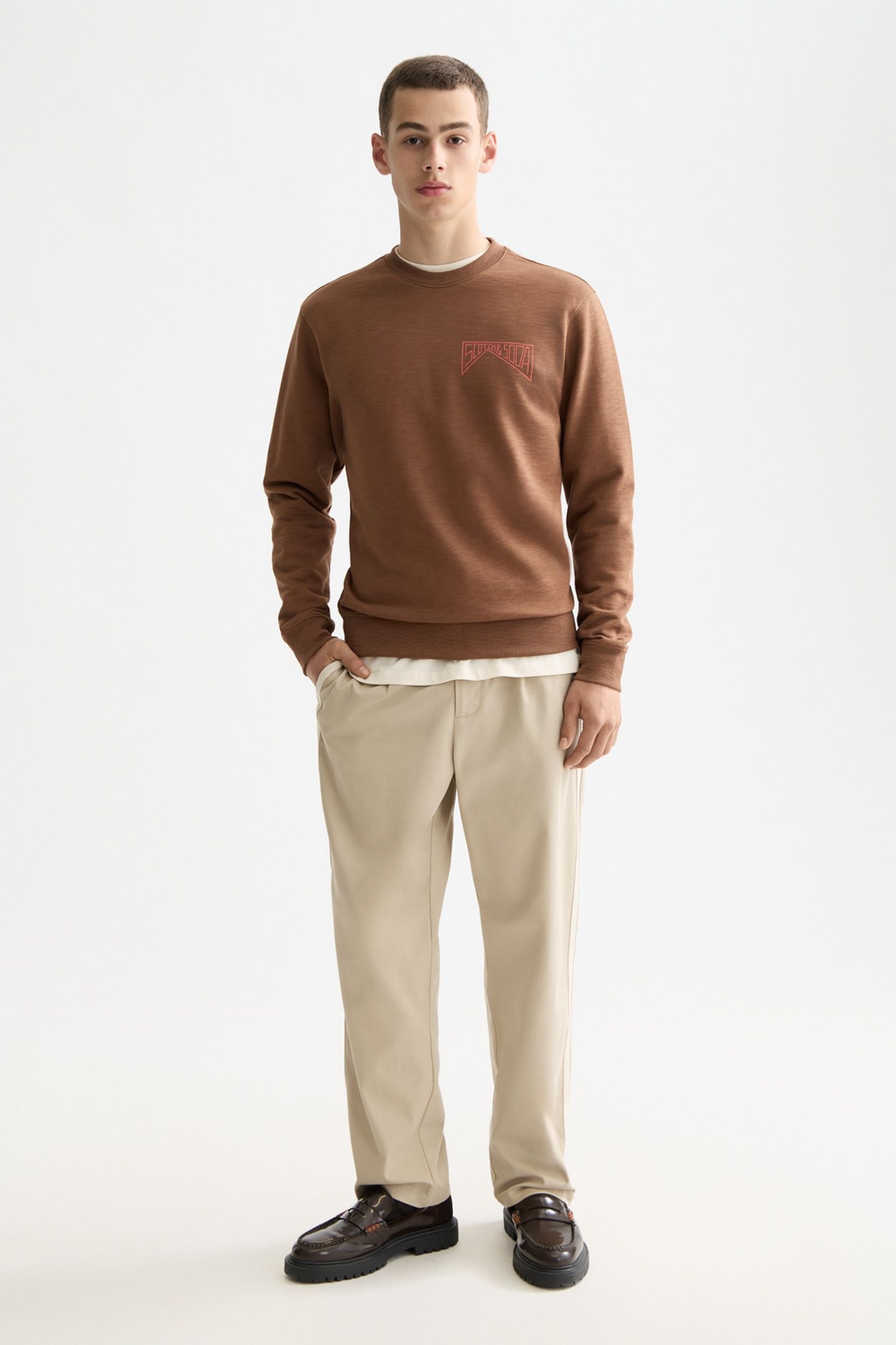 LEFT CHEST LOGO SWEATSHIRT SOFT SILT 2