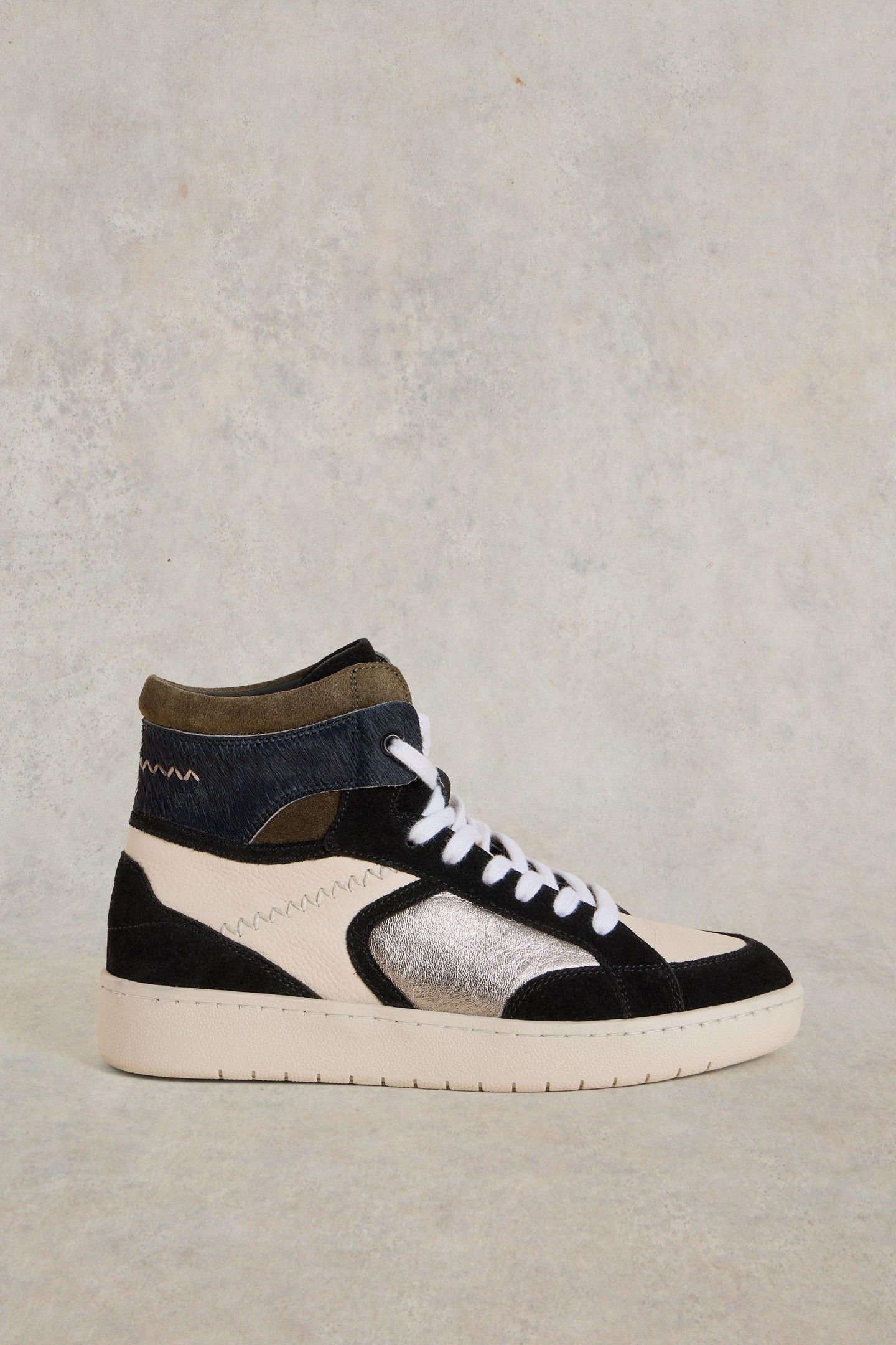 HEIDI HI-TOP TRAINER BLACK MULTI 1
