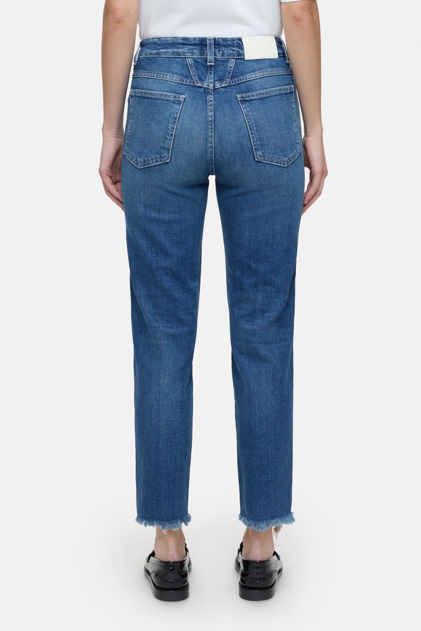 PEDAL PUSHER JEANS MID BLUE 3