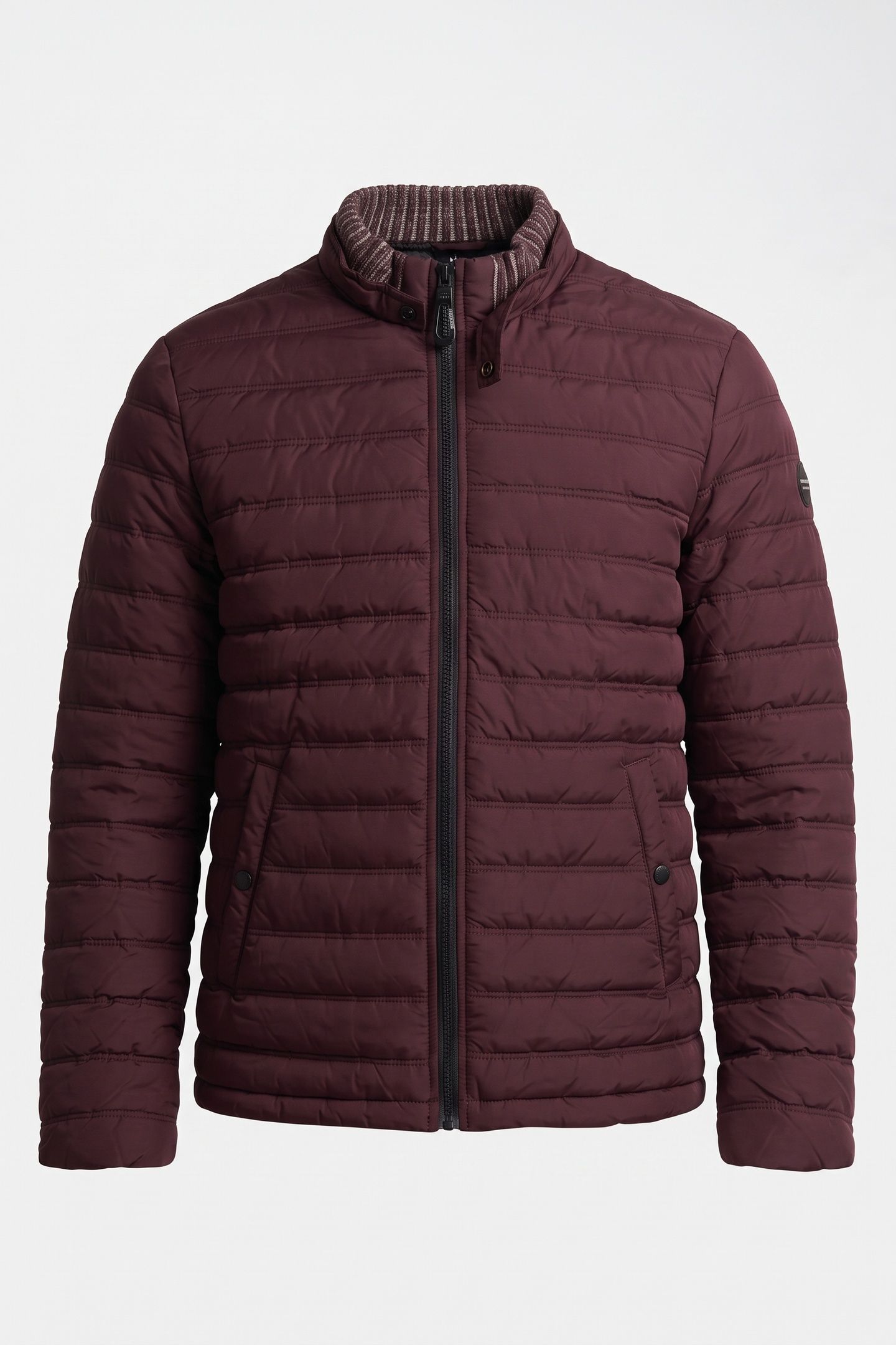 JACKET SHORT FIT PADDED AUBERGINE 3