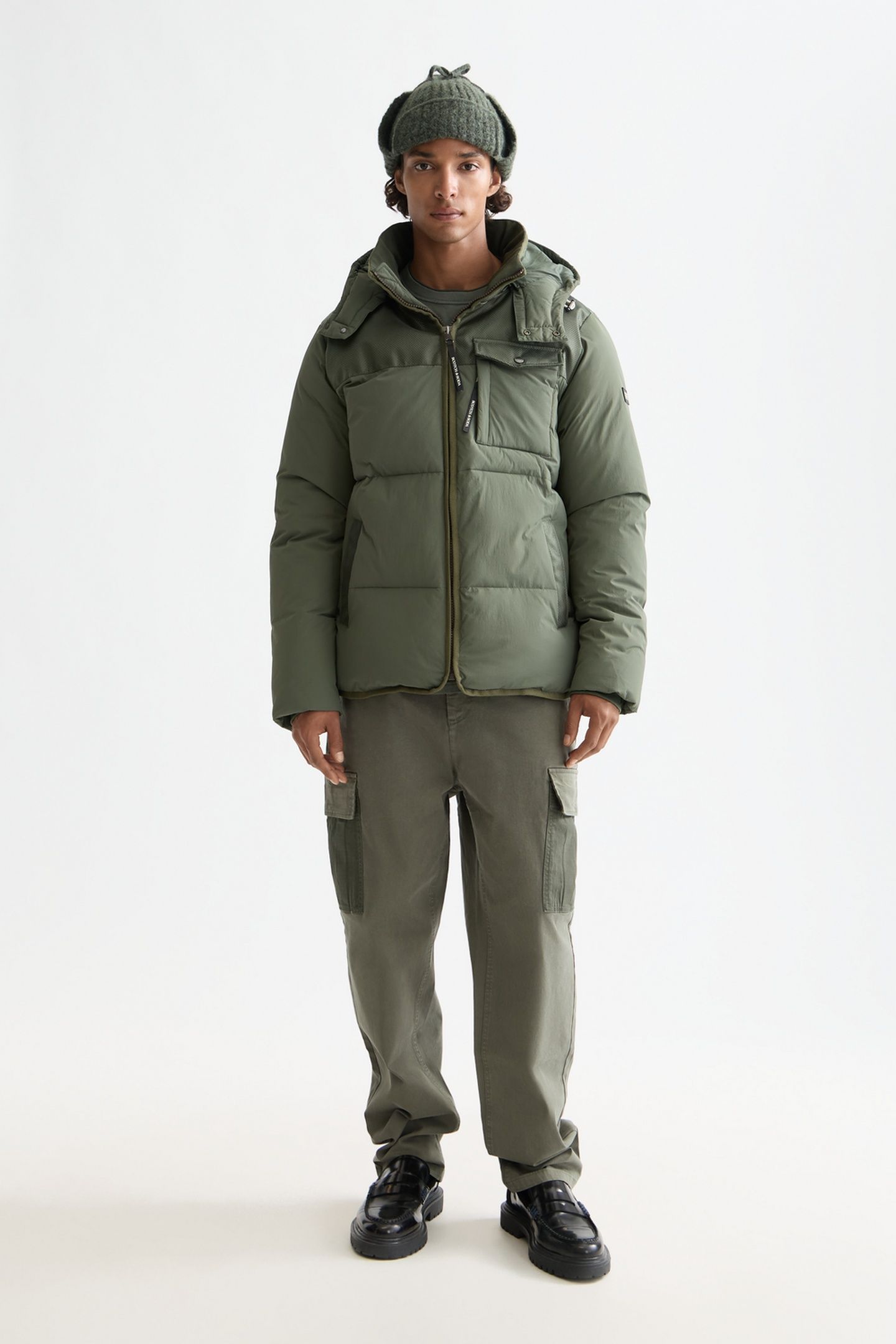 HOODED PUFFER JACKET THYME 2