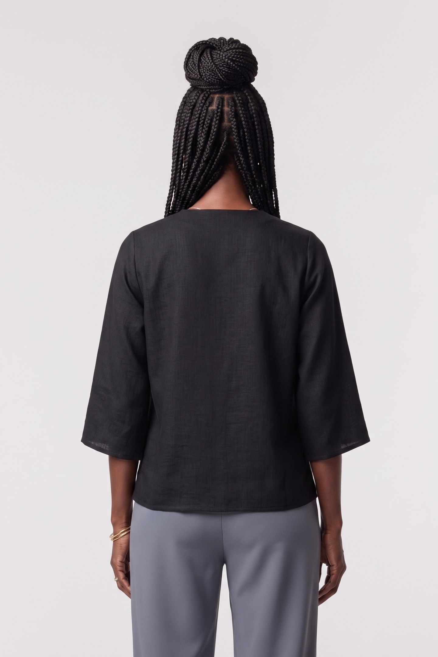 HYSS TUNIC BLOUSE BLACK 2