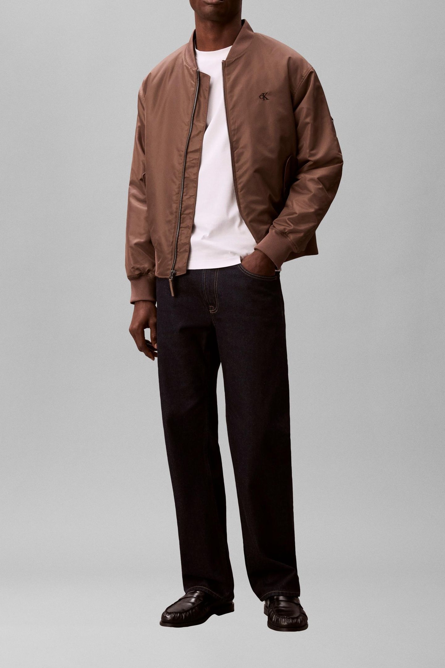 LONG SLEEVE JEANS HERO BOMBER JACKET WARM OAK 5