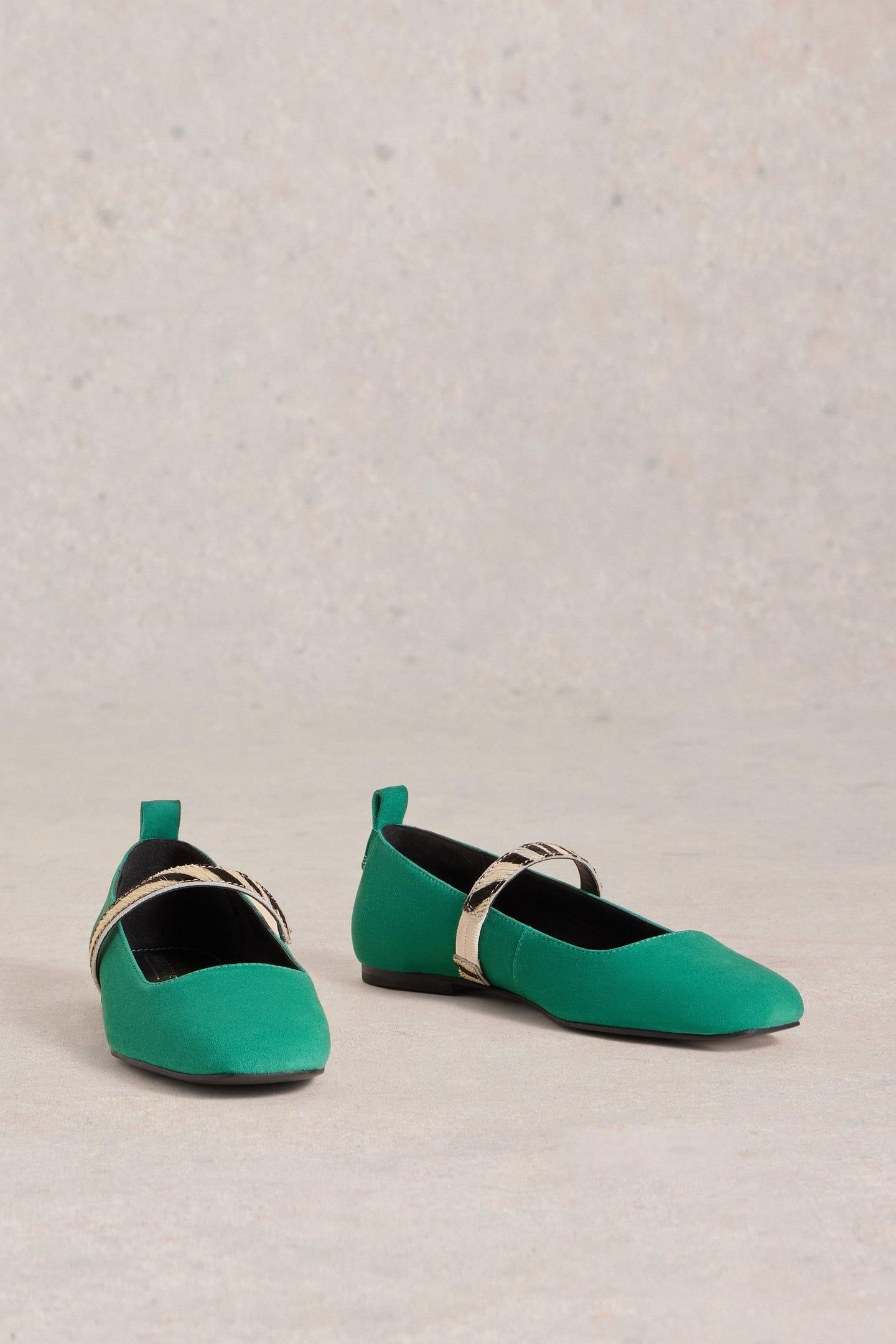 MINNIE STRAP LEATHER BALLERINA BRIGHT GREEN 2