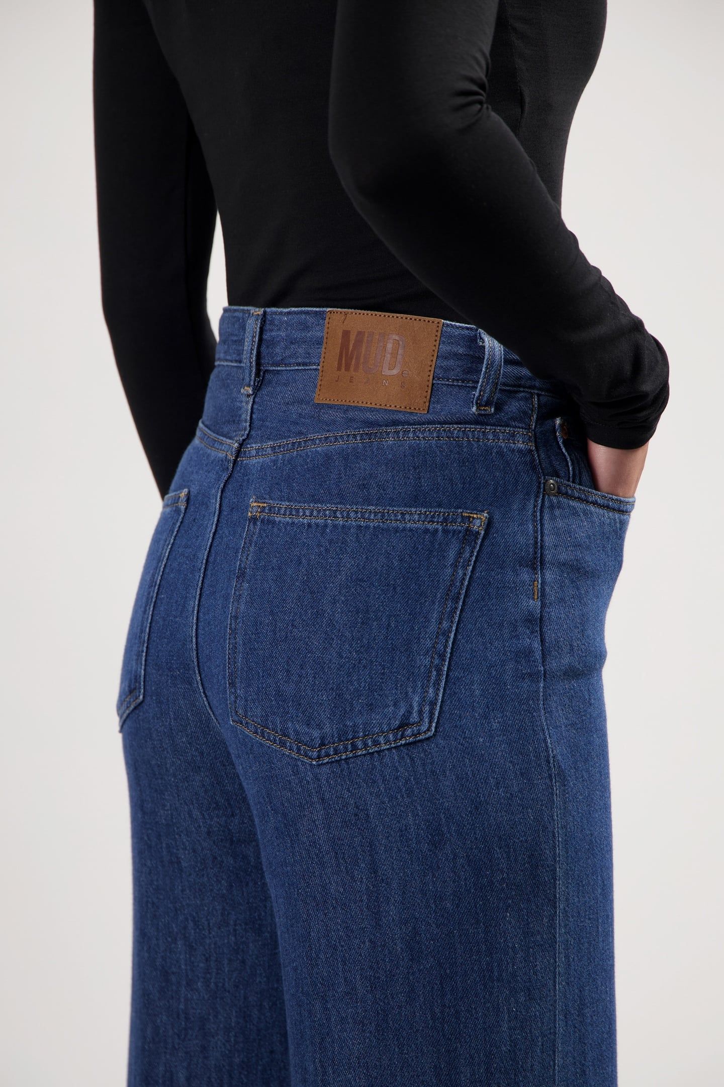 SARA HIGH LOOSE FLOW STONE INDIGO 3