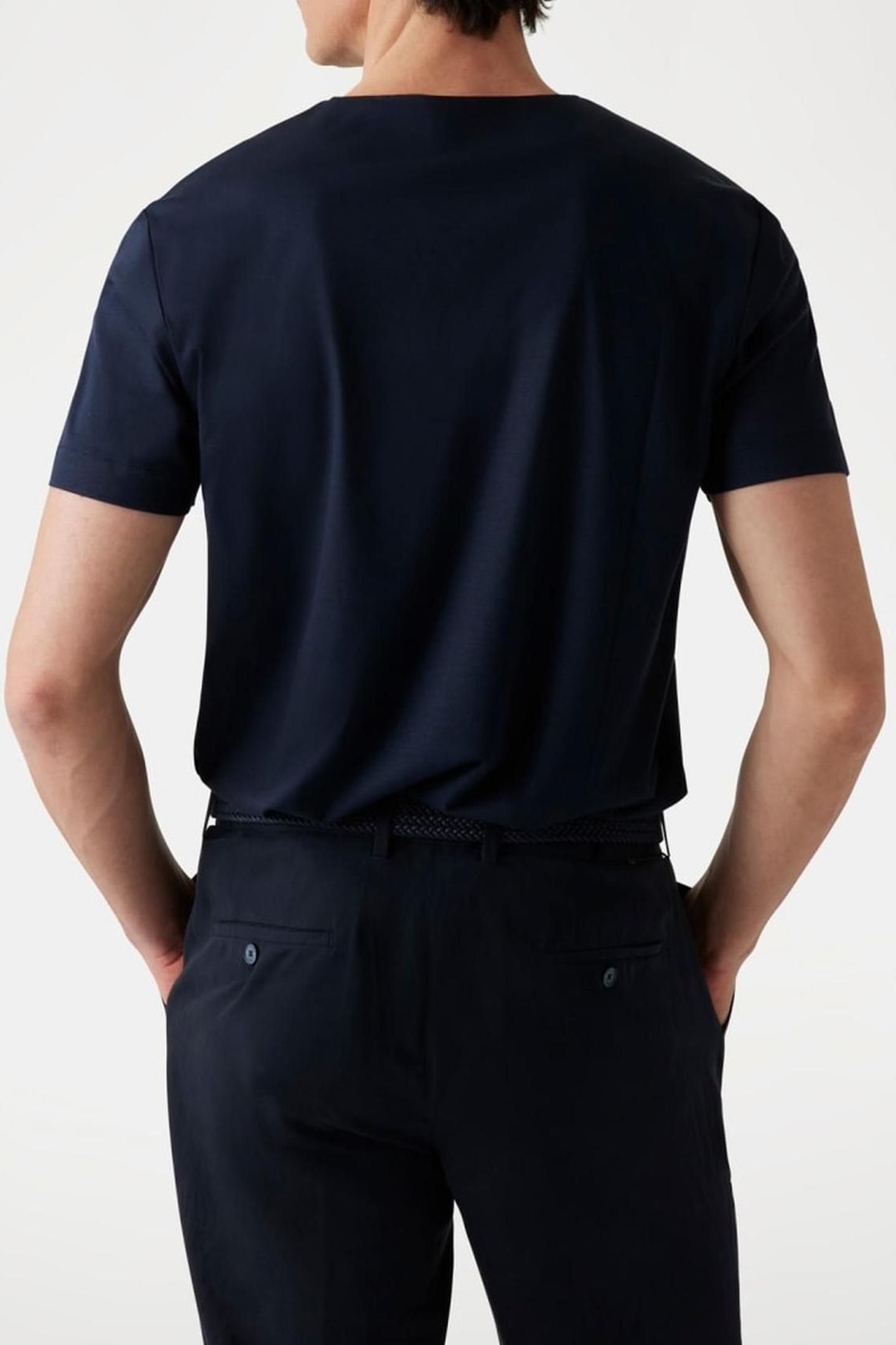OPEN COLLAR SS TEE R NAVY SEA 3