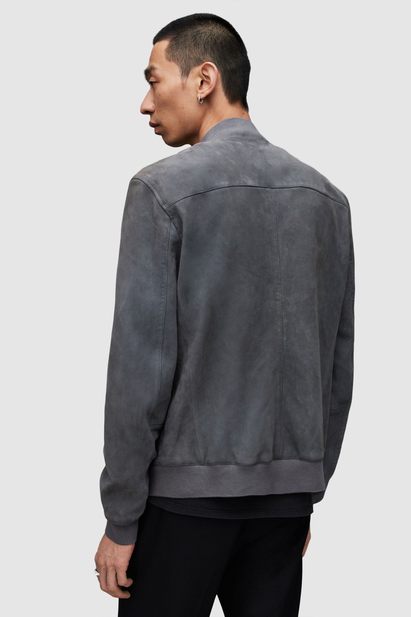 KEMBLE SUEDE BOMBER WIND GREY 4