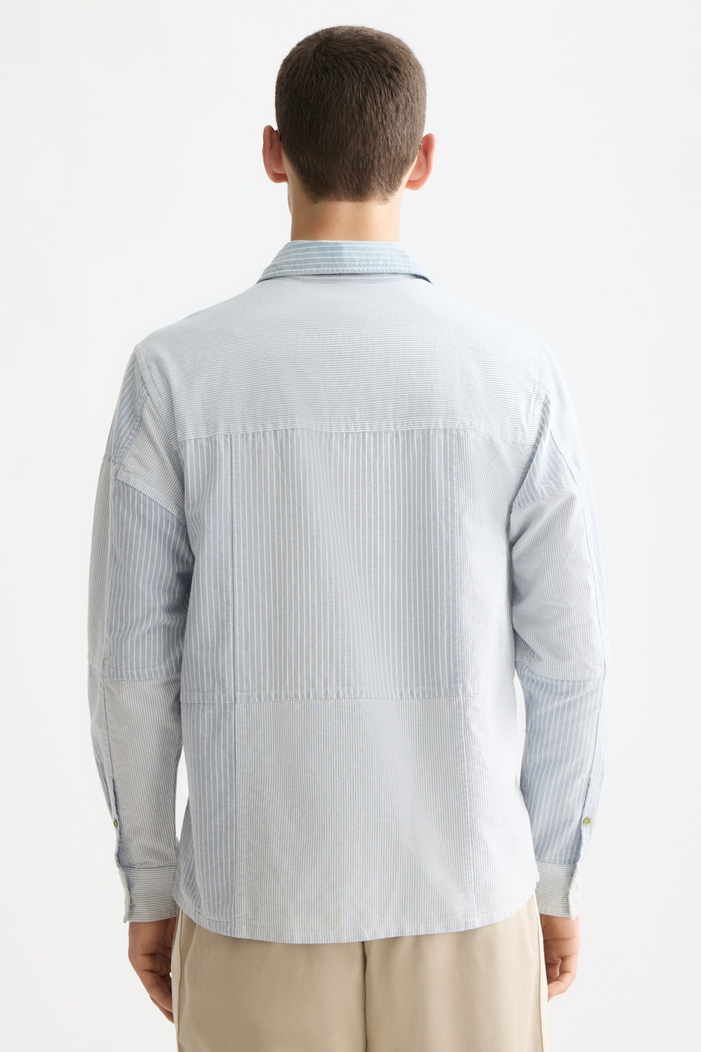 PATCHWORK RELAXED-FIT OXFORD SHIRT BLUE / BLUE STRIPE 2