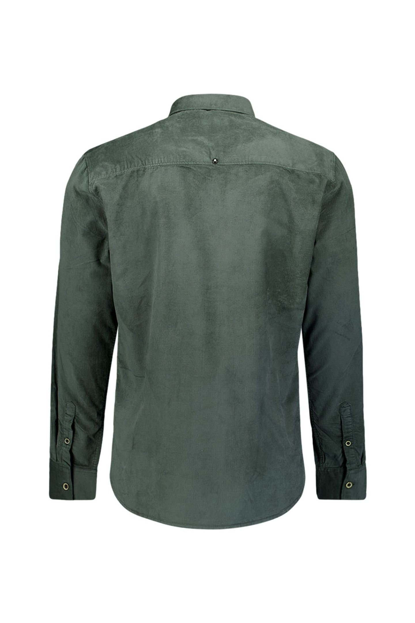 SHIRT SOLID FINE HERRINGBONE DARK GREEN 6