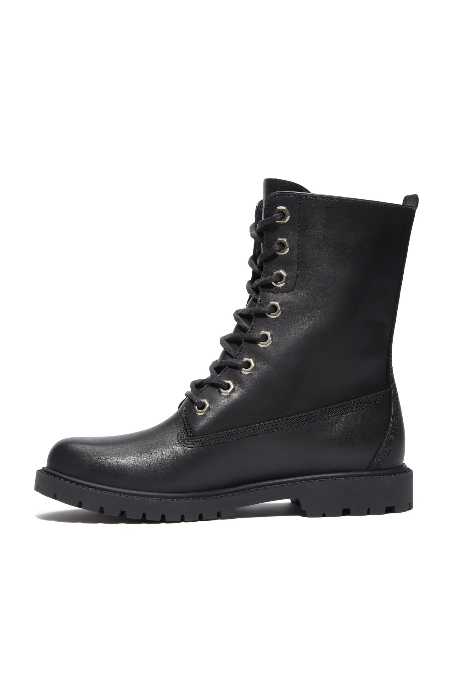 PREMIUM 8 INCH LACE UP WATERPROOF BOOT BLACK FULL GRAIN 4