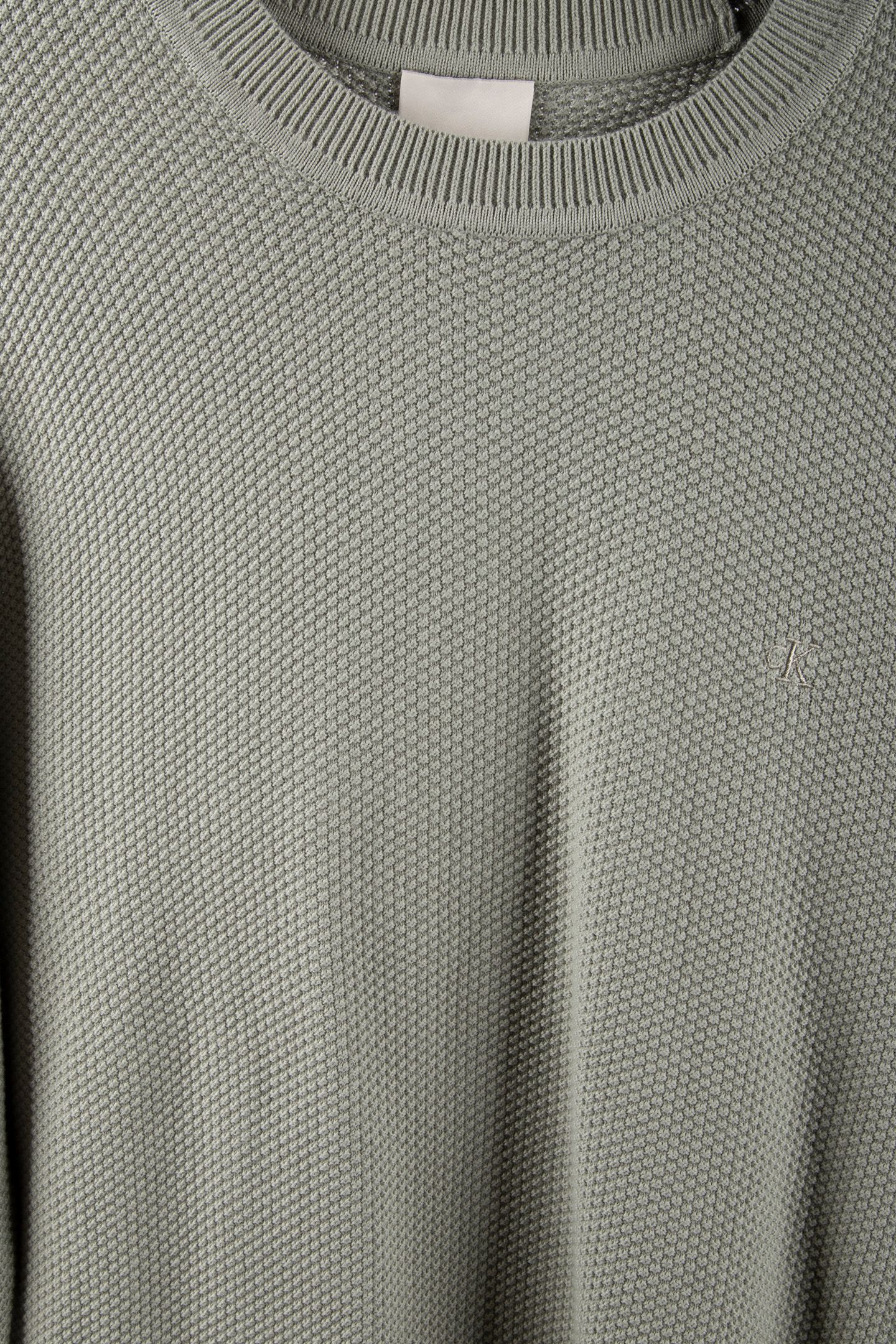 LS TEXTURED COTTON SWEATER SHADOW 4