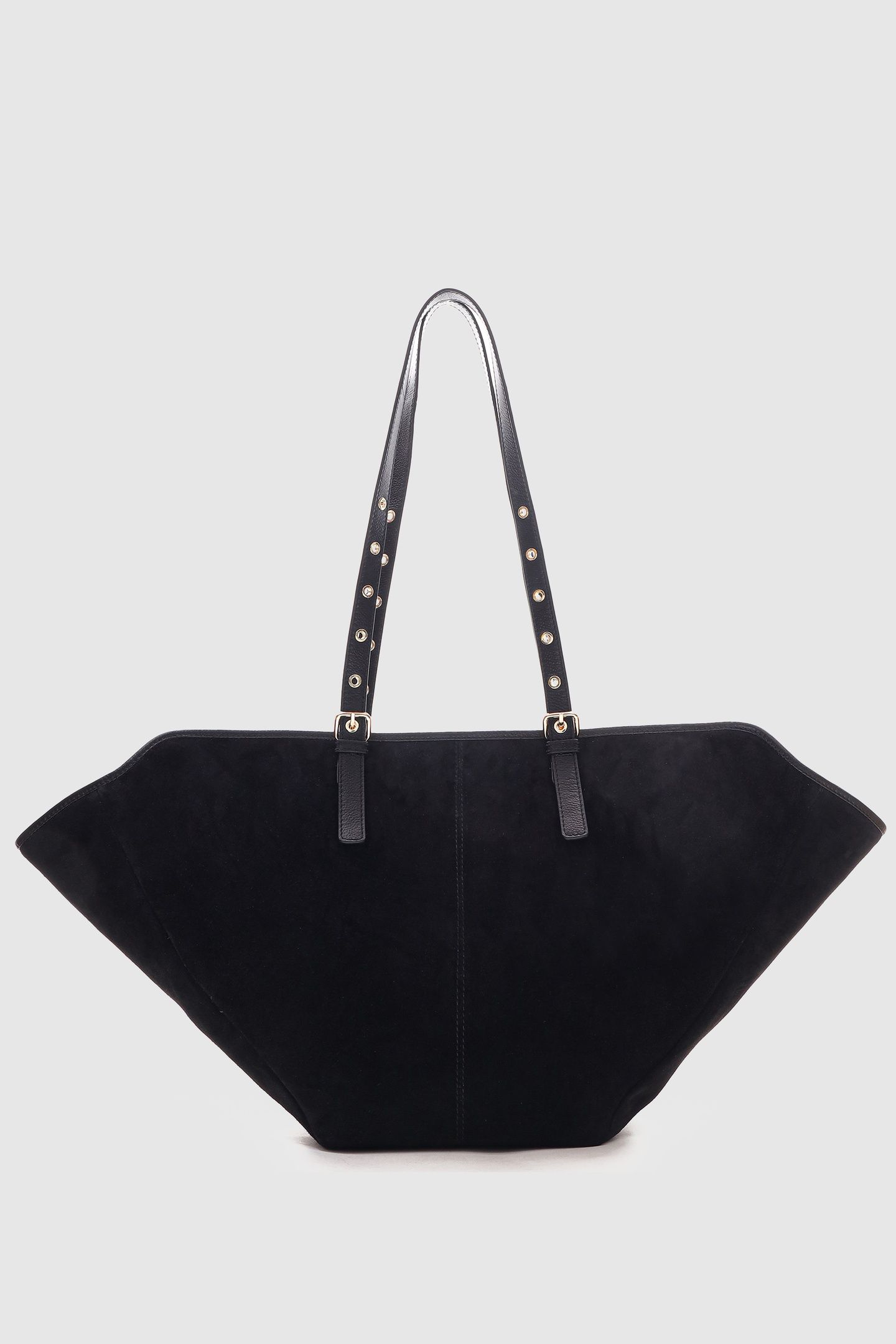 NORA SUEDE BLACK W. GOLD 1