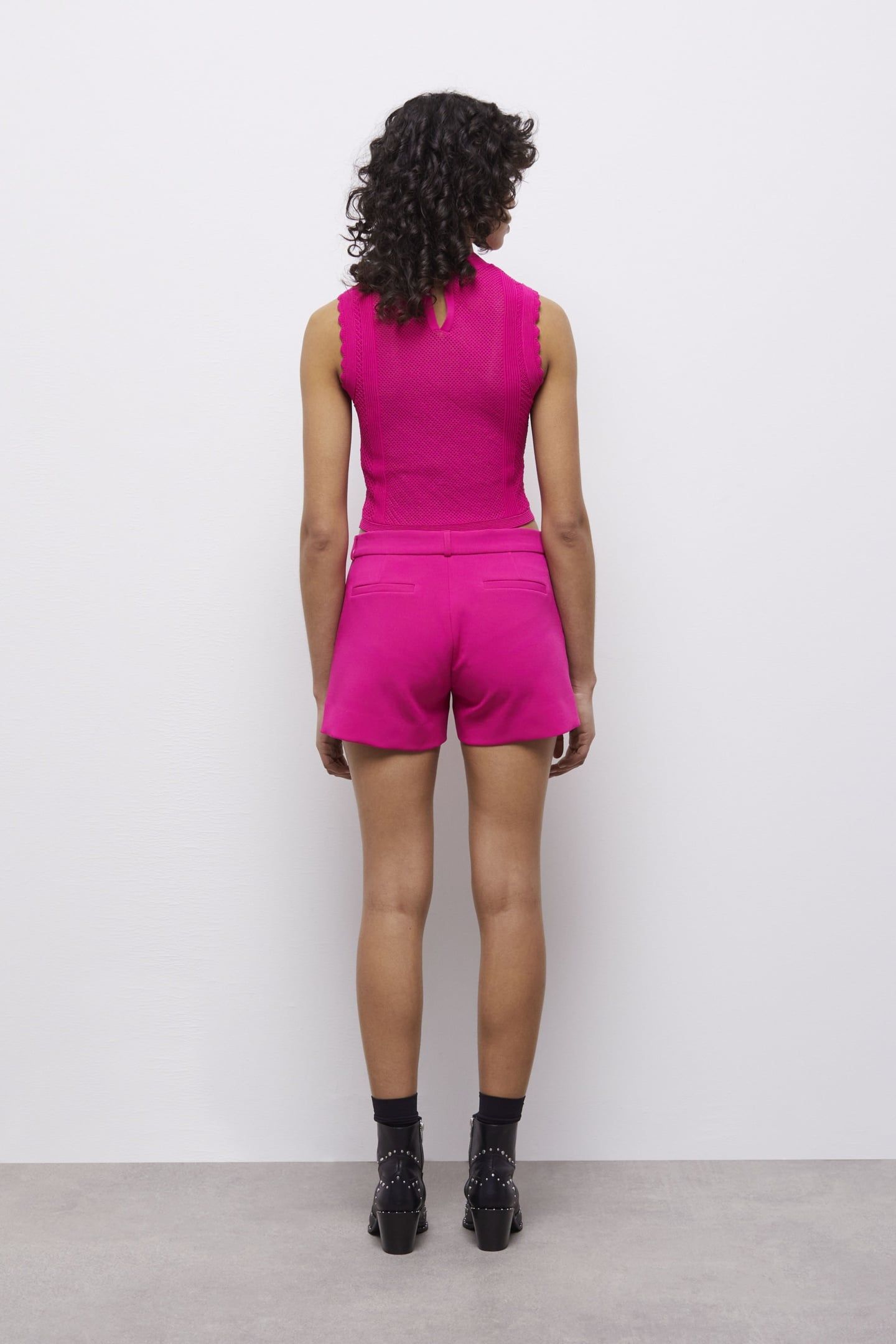 MINI SHORT TAILORING PINK 7