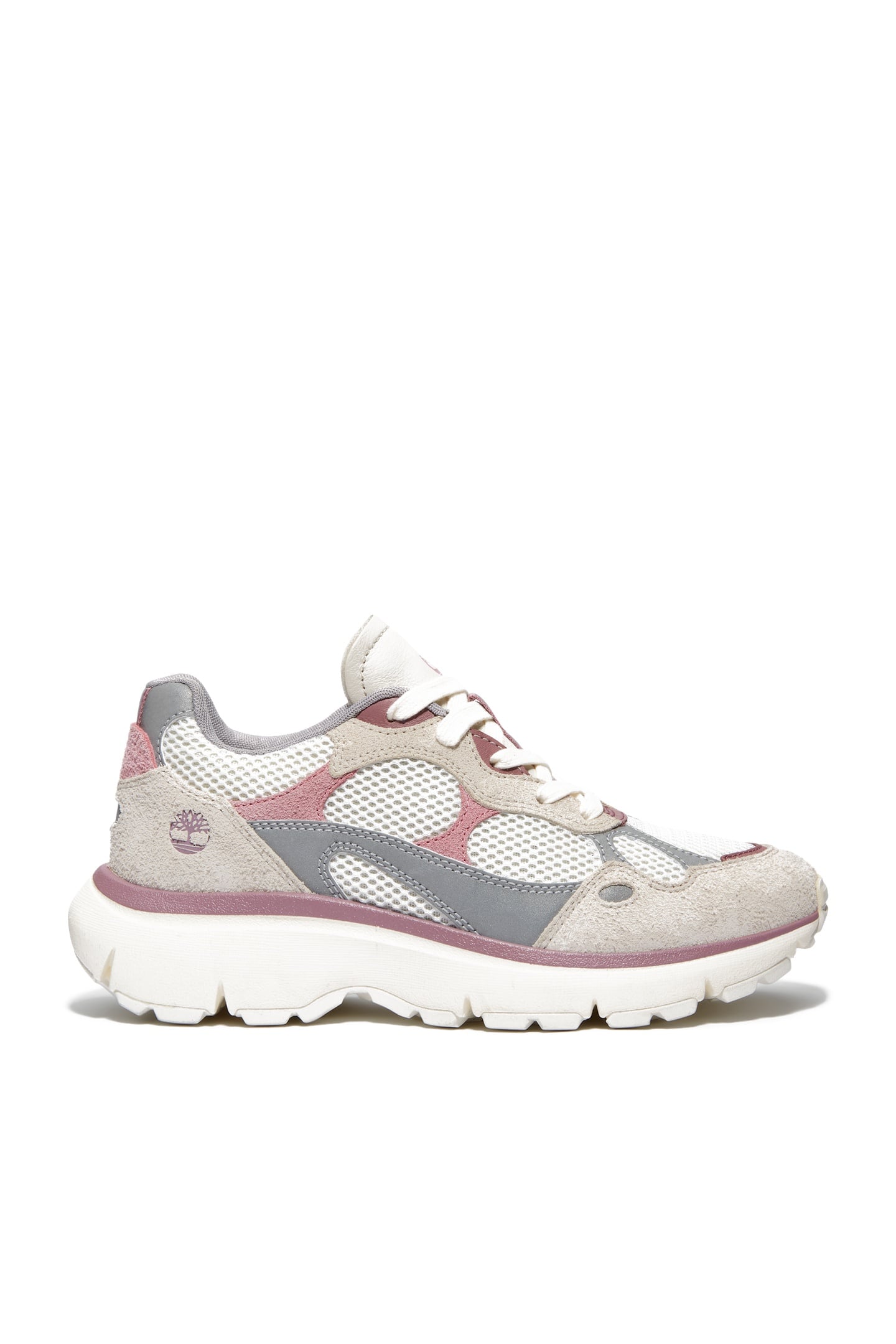 HAZEL LANE LOW LACE UP SNEAKER NATURAL MESH W MD PINK 1
