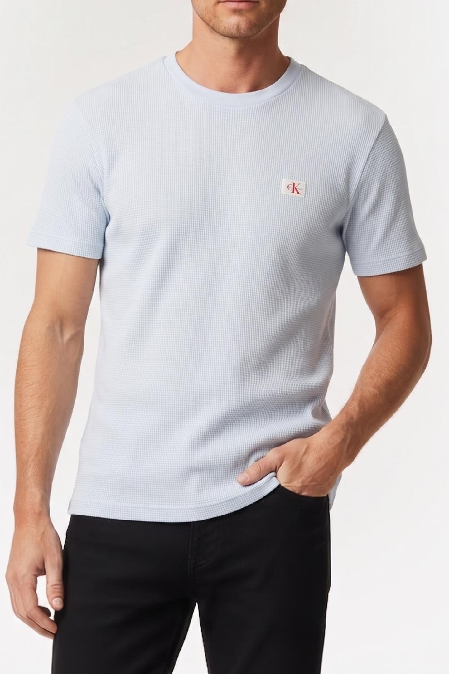 SS WAFFLE BADGE CREW NECK TEE PLEIN AIR 1