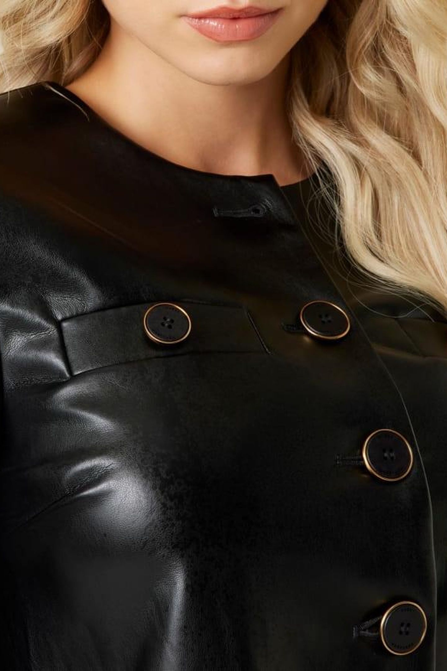 FERGIE CROPPED JACKE JET BLACK A996 6