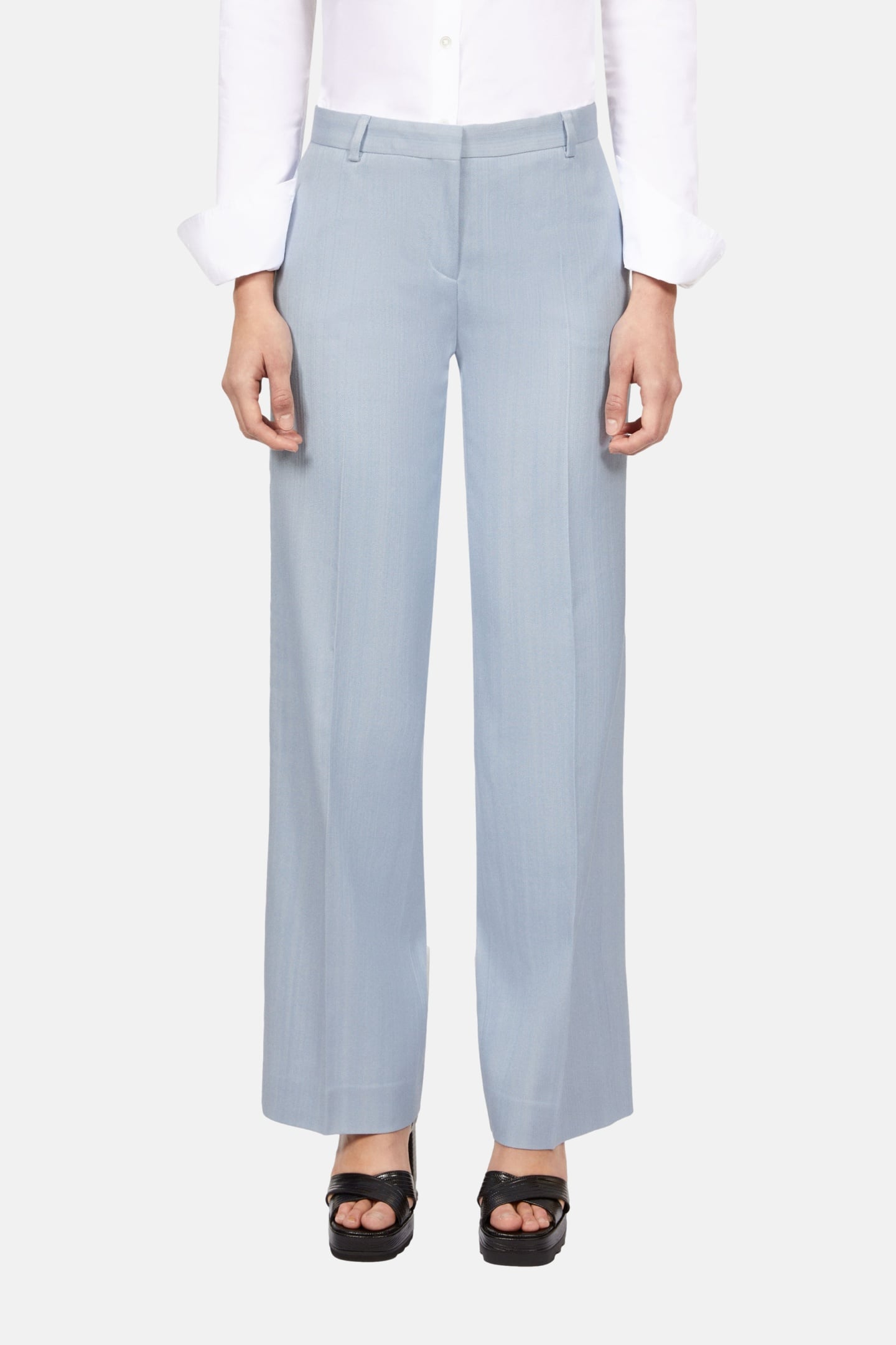 FLARE SUIT PANTS LAVENDER 1