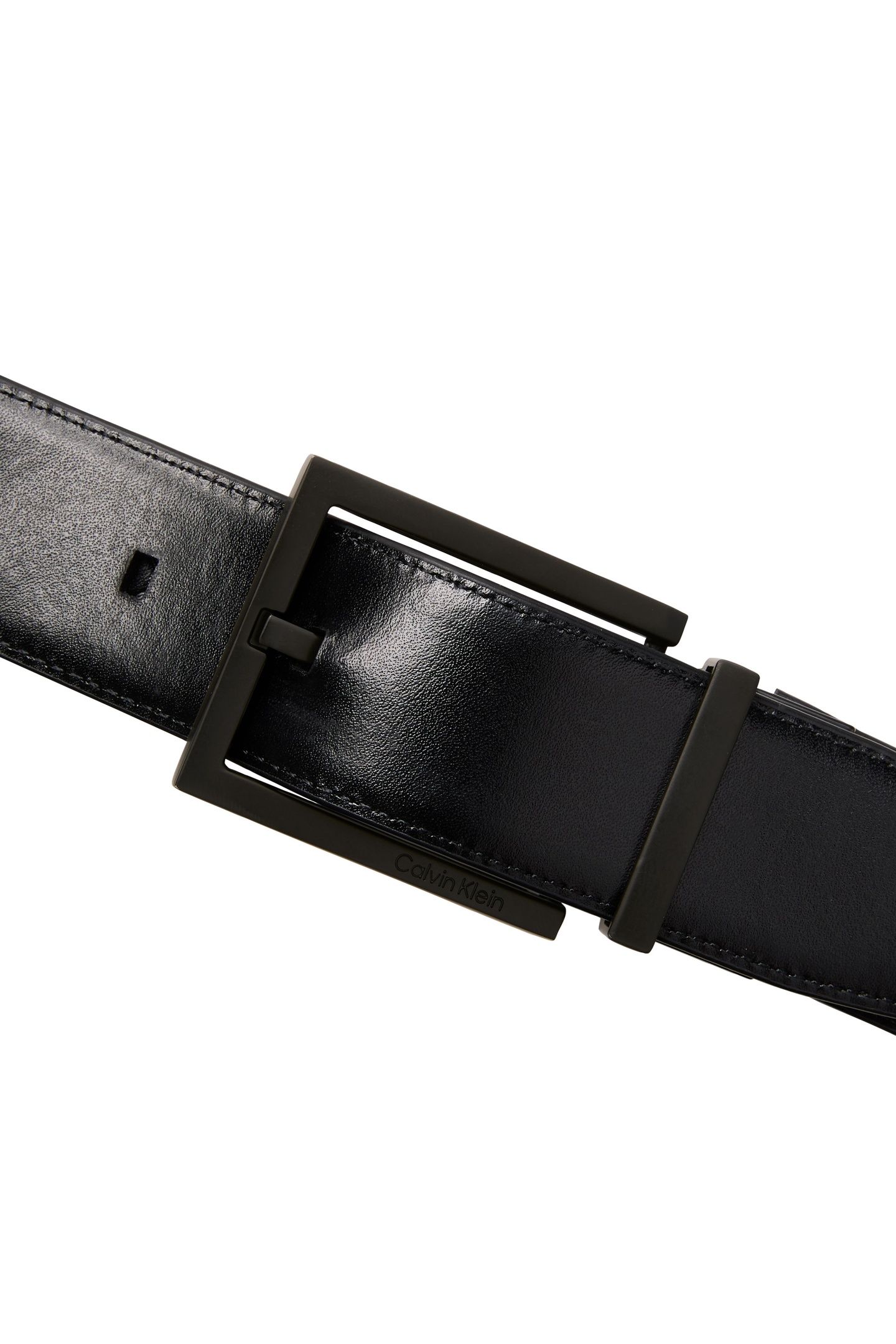SQUARE BUCKLE SMOOTH BELT BLACKAOP/BLACK/MATTE BLACK 2
