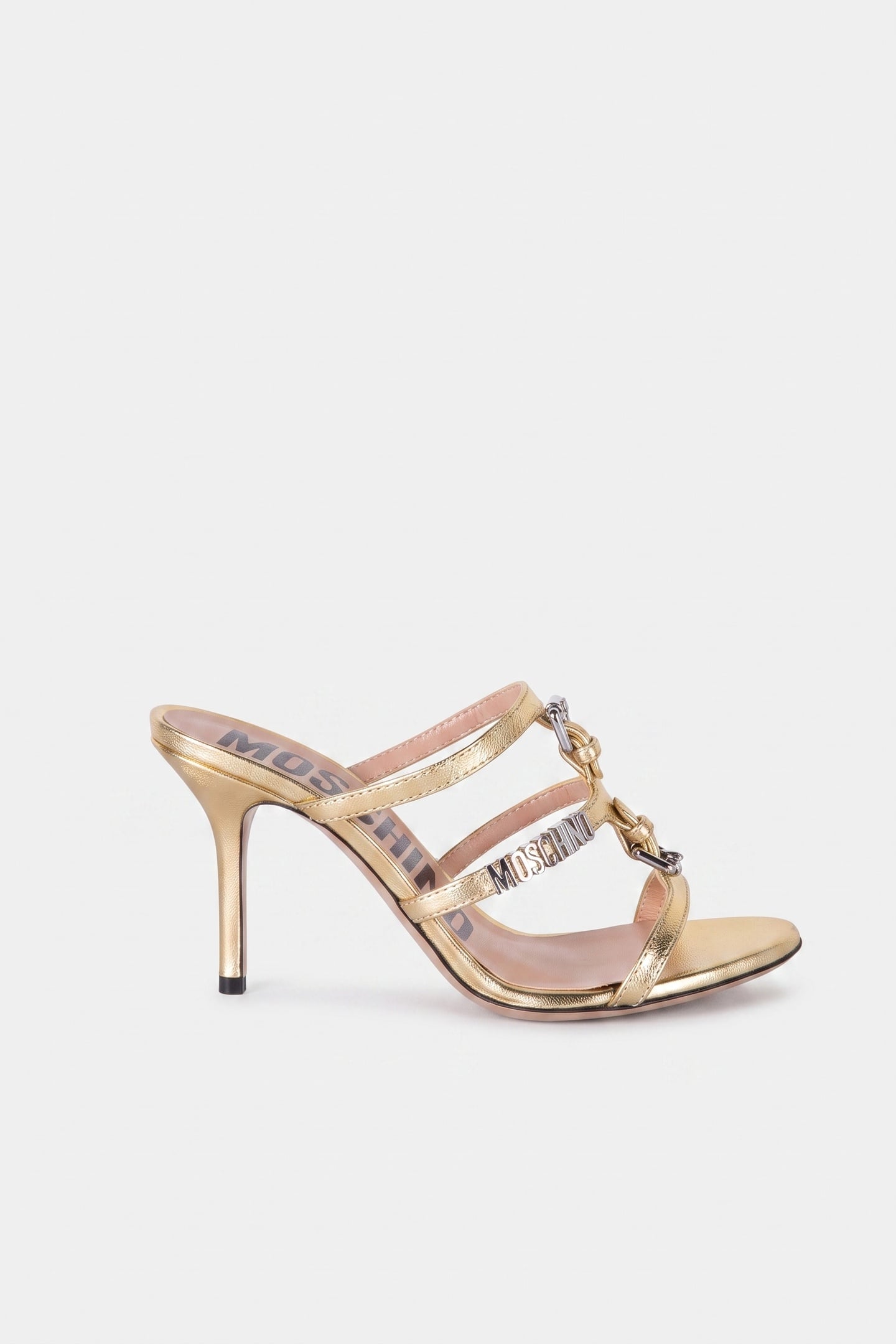 GOATSKIN MULES GOLD 1