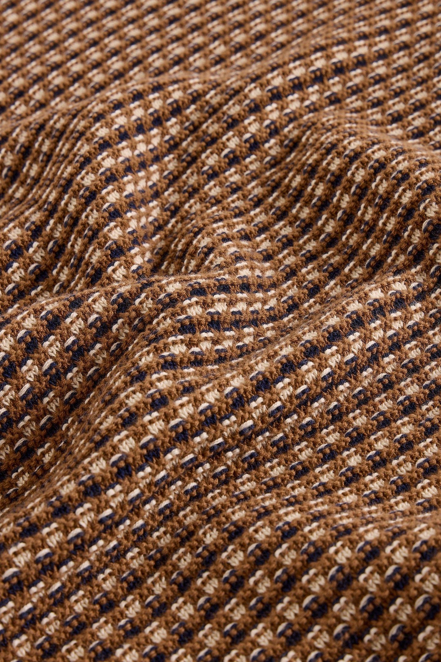 TUCK STITCH CREW TAN MULTI 3