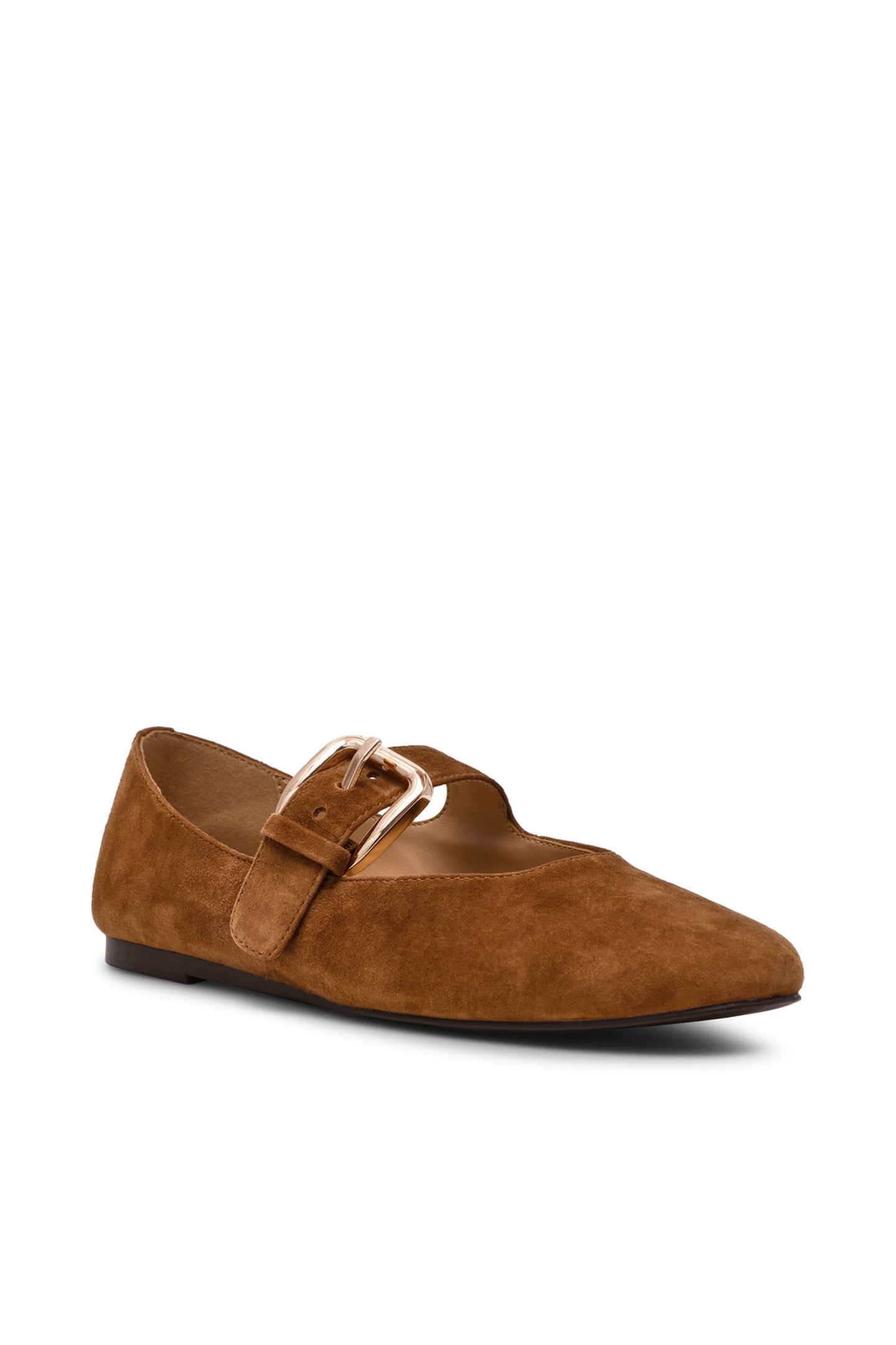 ZARAH FLAT SHOES CHESTNUT SUEDE 2