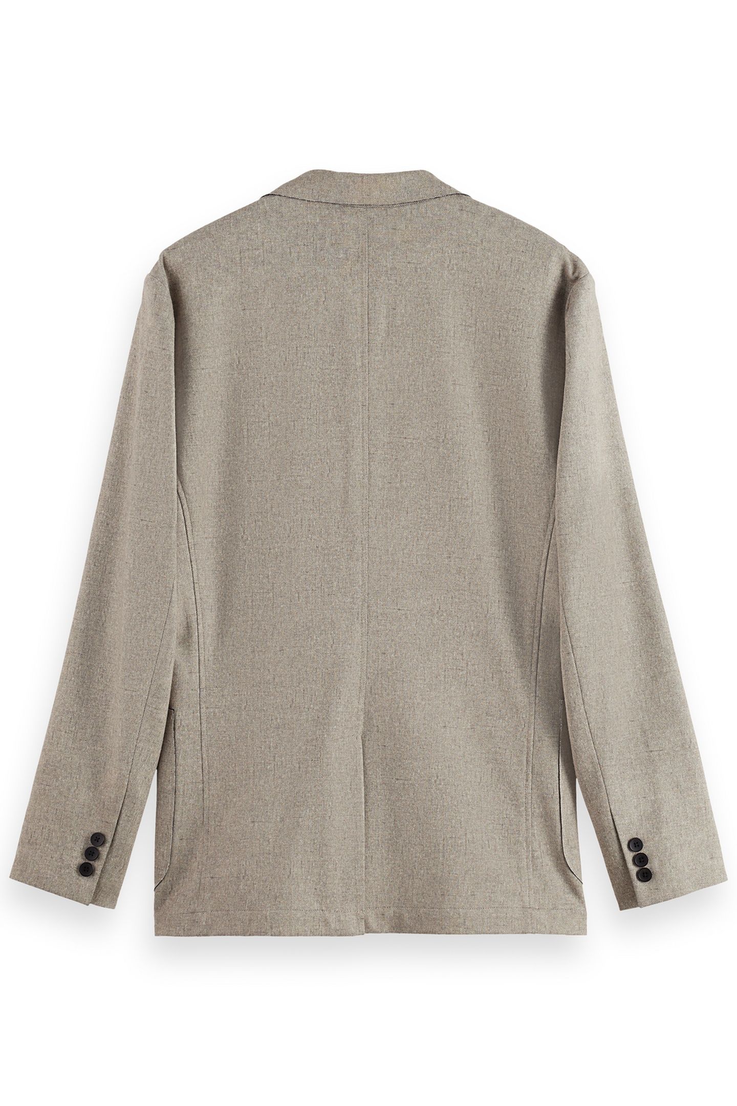 UNCONSTRUCTED MELANGE JERSEY RELAXED FIT BLAZER PLAZA TAUPE 4
