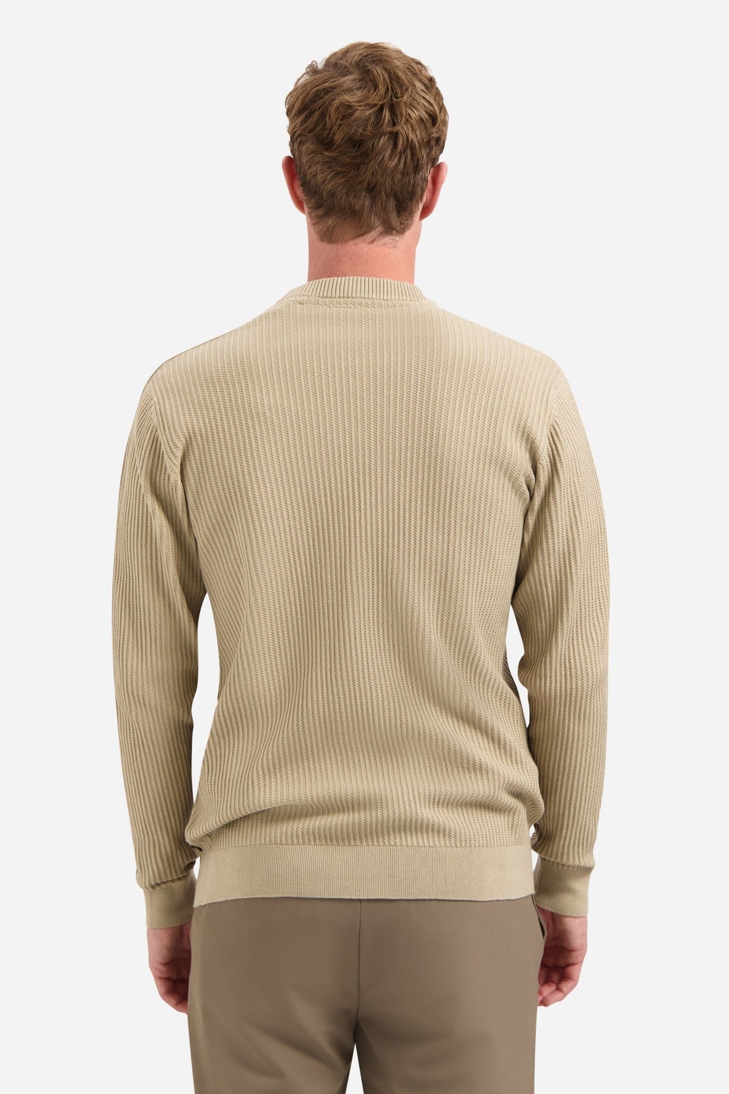 PULLOVER CREWNECK RIB SAND 4