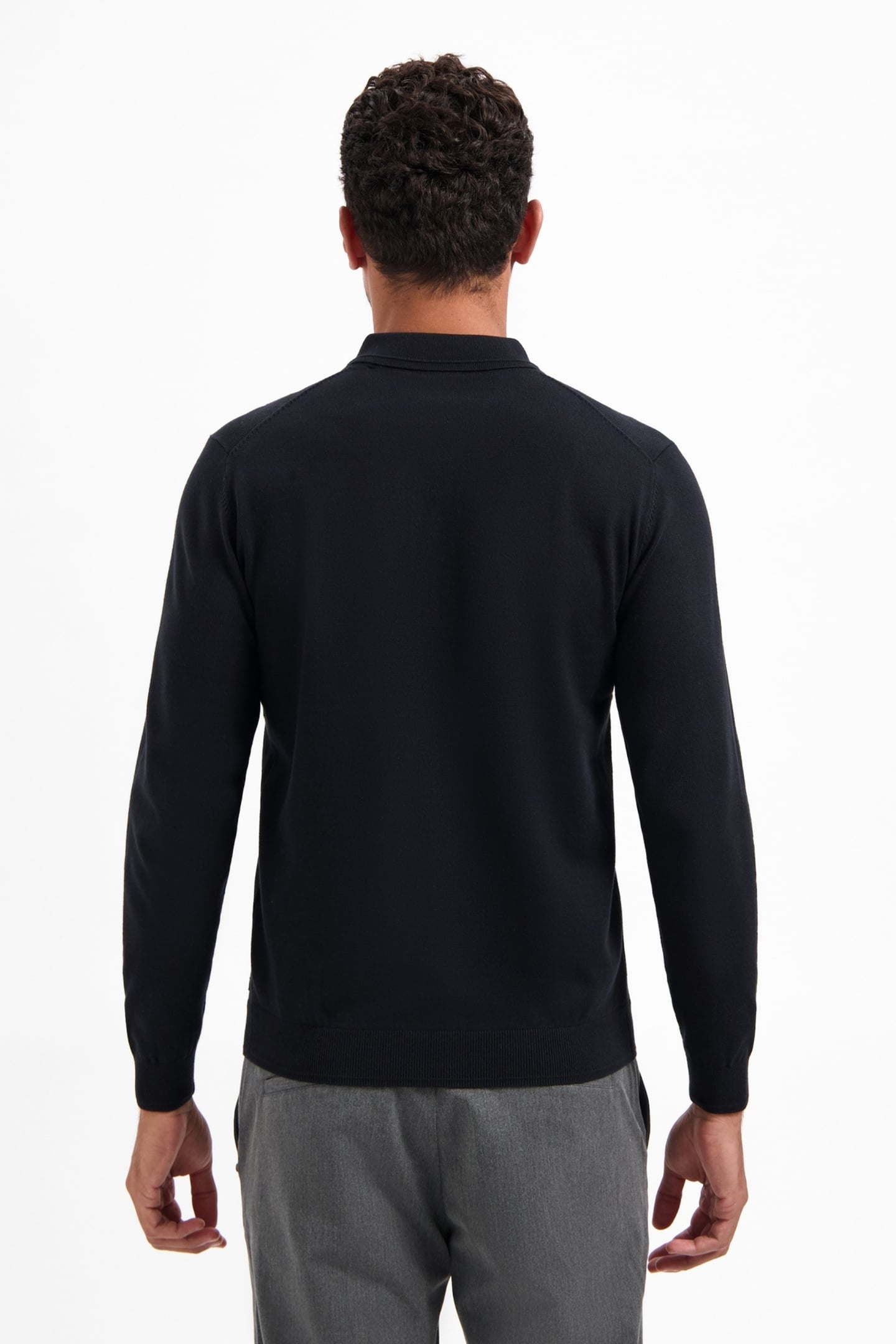 PULLOVER POLO ZIP BLACK 4