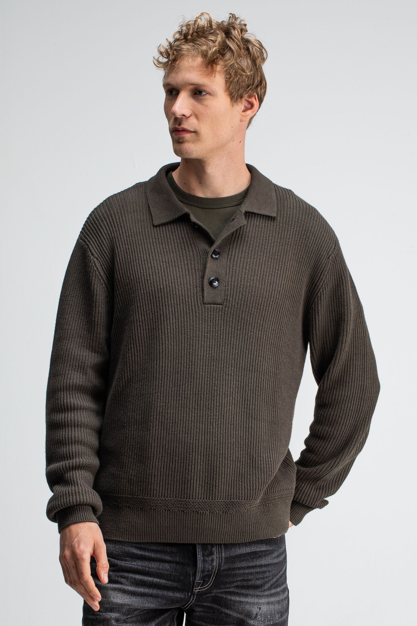 GALWAY POLO LS MOCHA BROWN 1