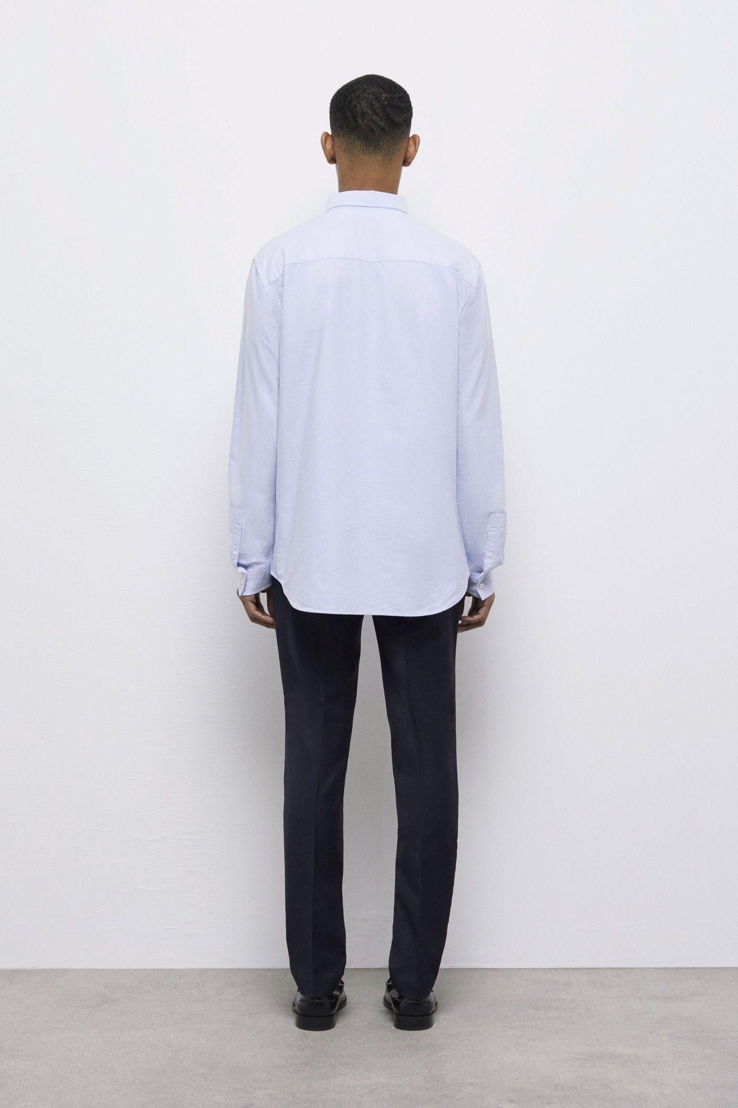 LONG-SLEEVED SHIRT WITH CLASSIC COLLAR LIGHT BLUE 3