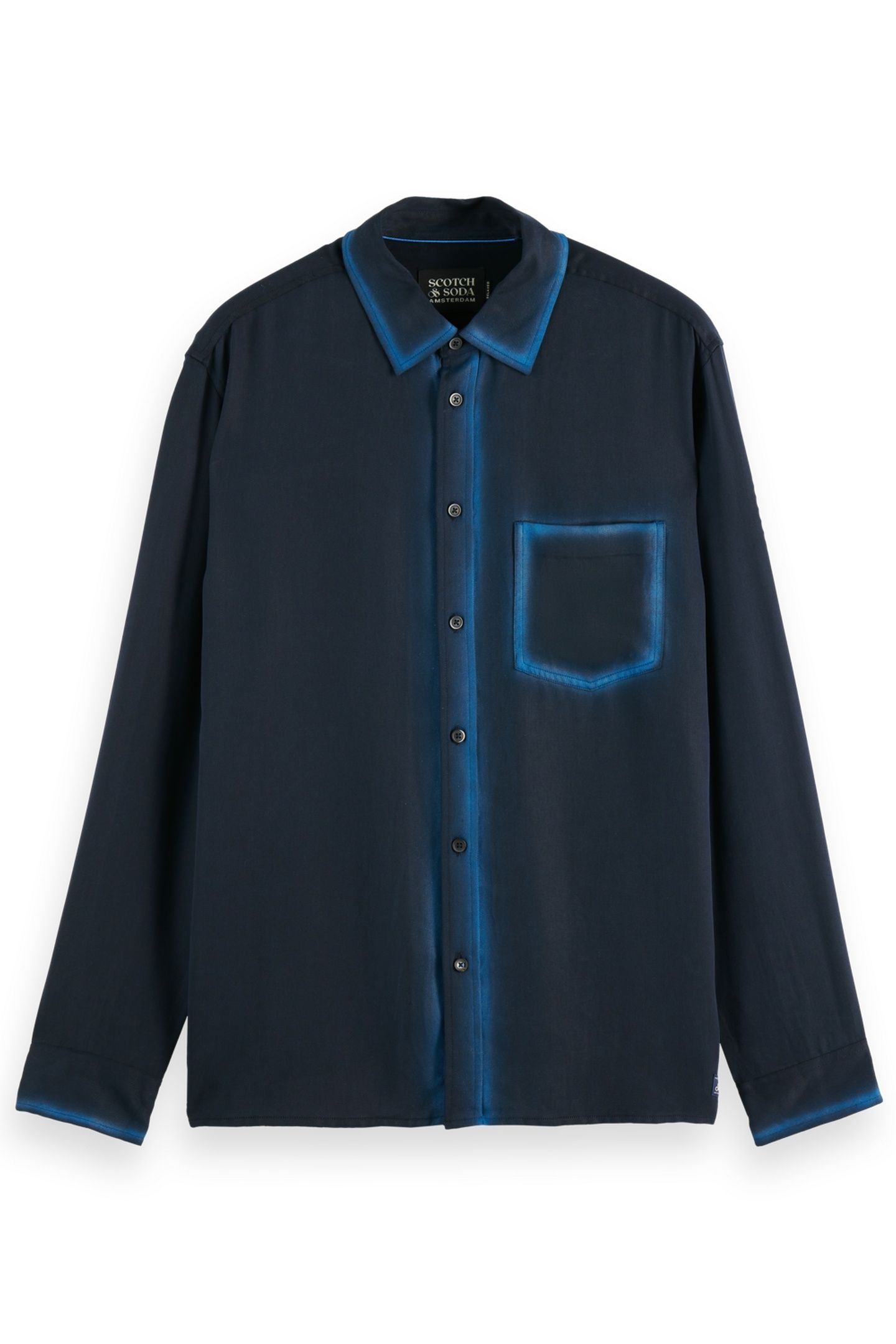 RELAXED FIT TENCEL SHIRT SKY CAPTAIN 3