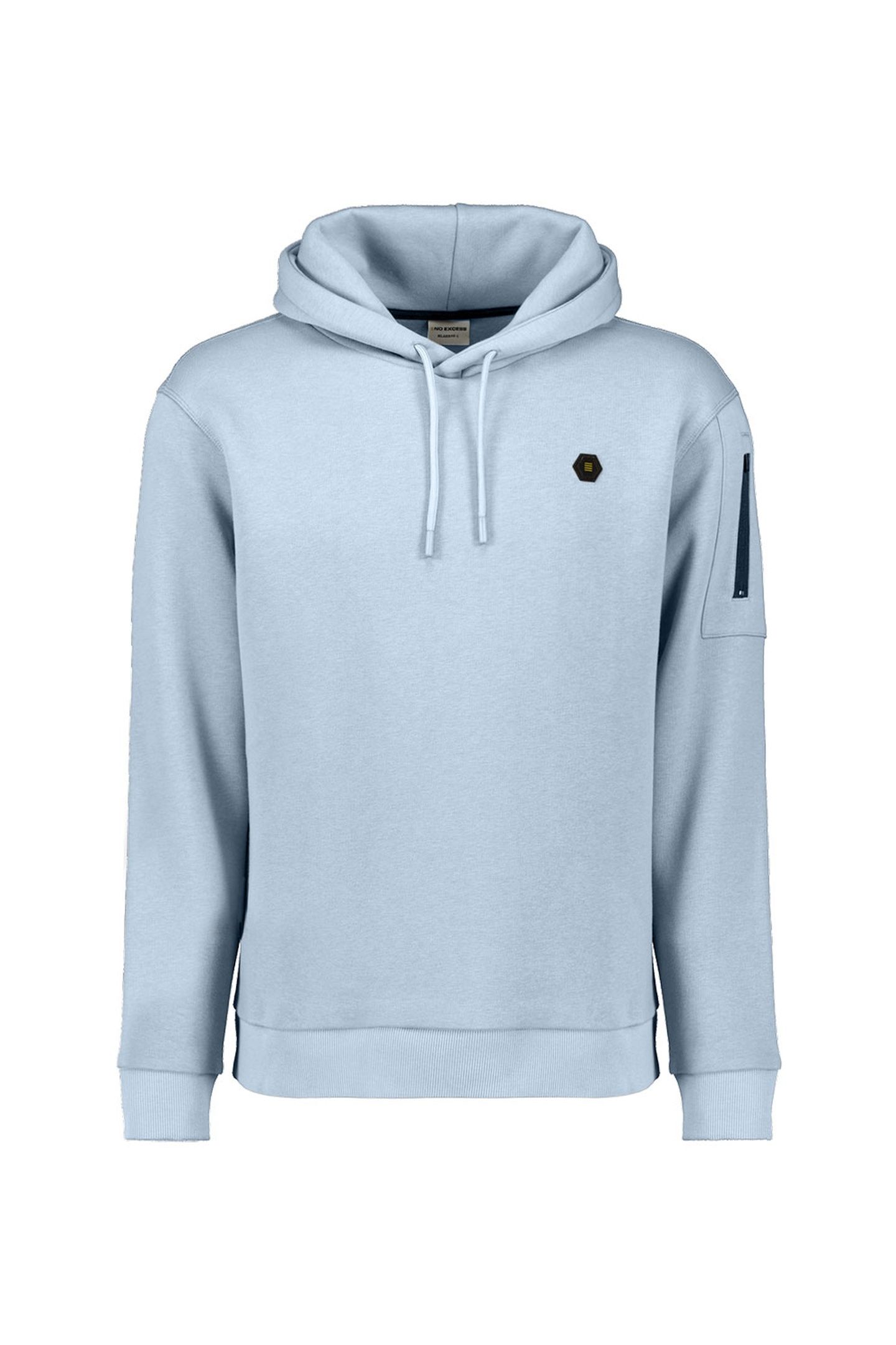 SWEATER HOODED BRUSHED DUSTY BLUE 4