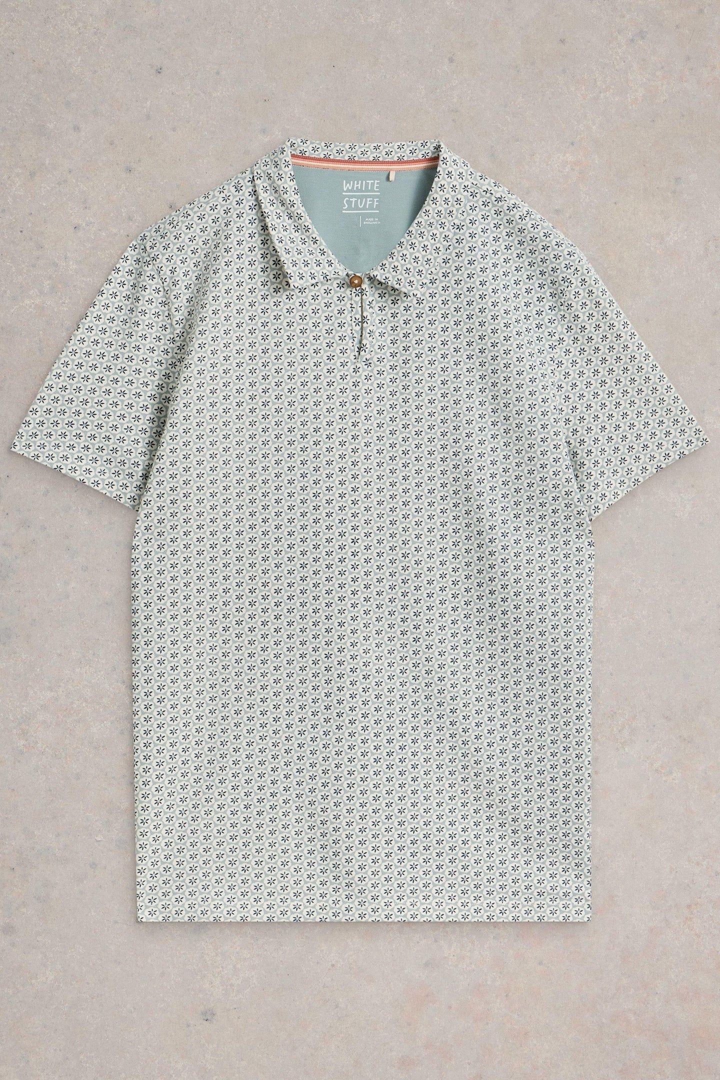 GEO PRINTED POLO BLUE PRINT 3