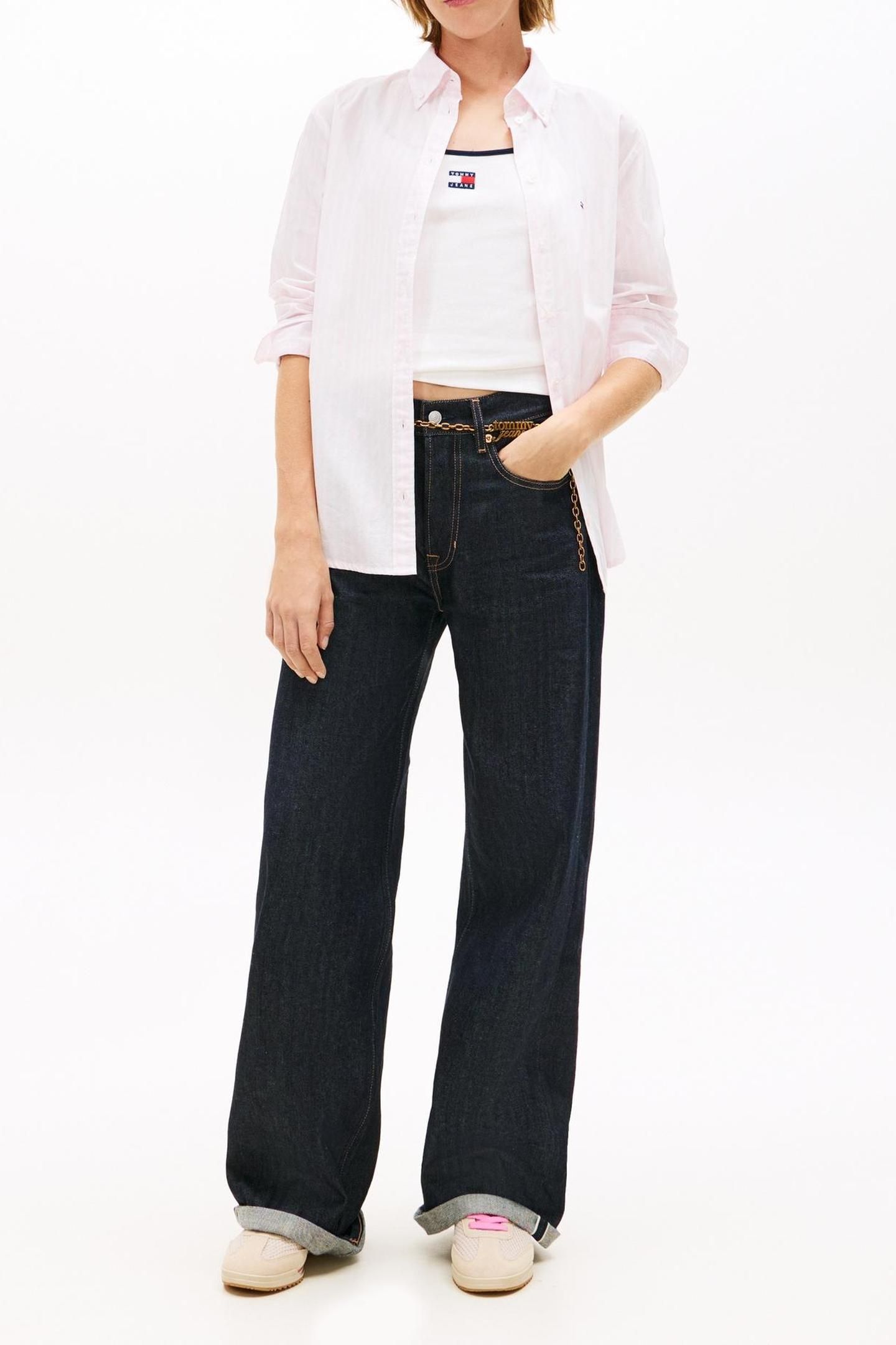 REGULAR POPLIN SHIRT PEARLY PINK/STRIPE 2